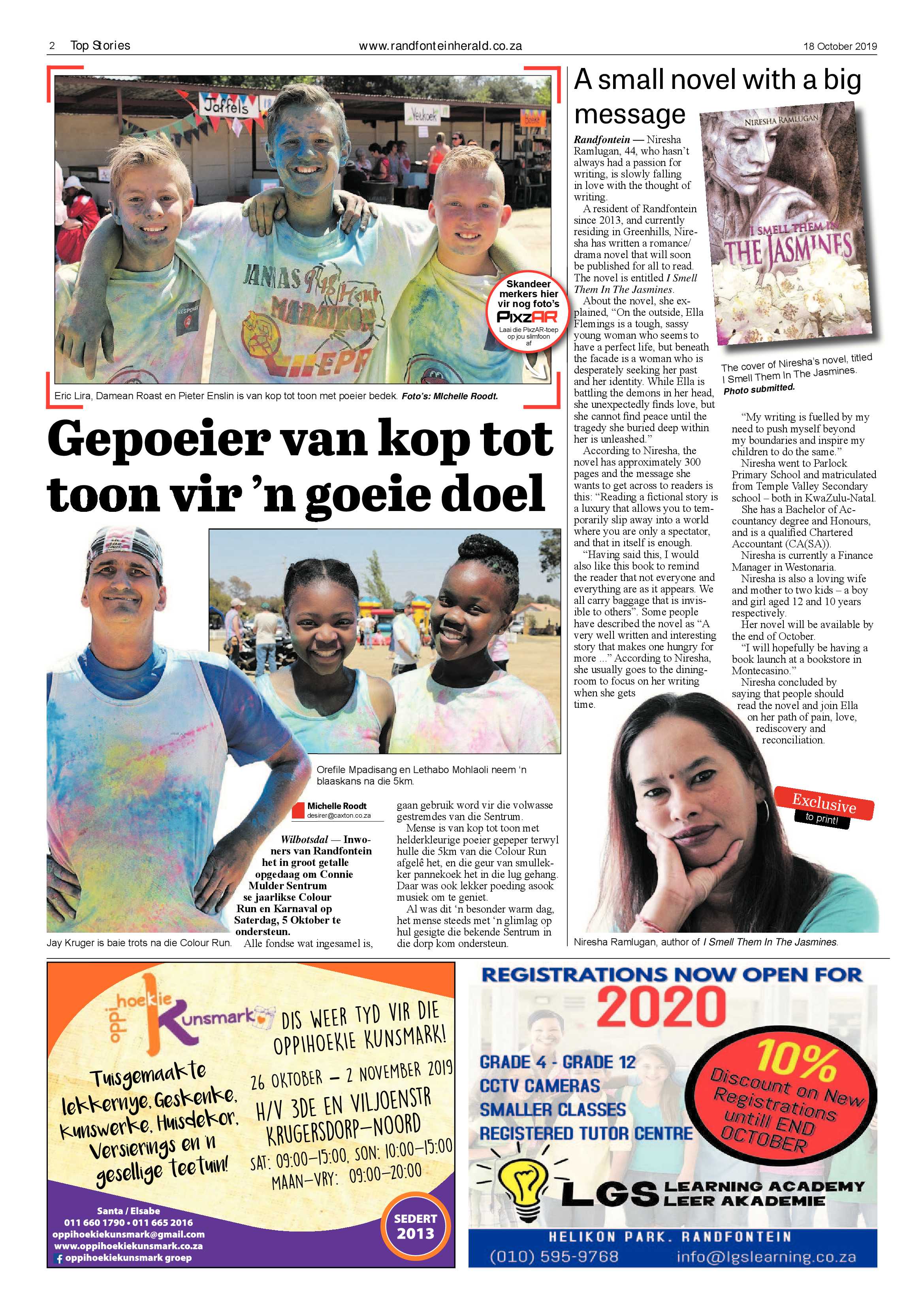 Randfontein Herald 18 October 2019 page 2
