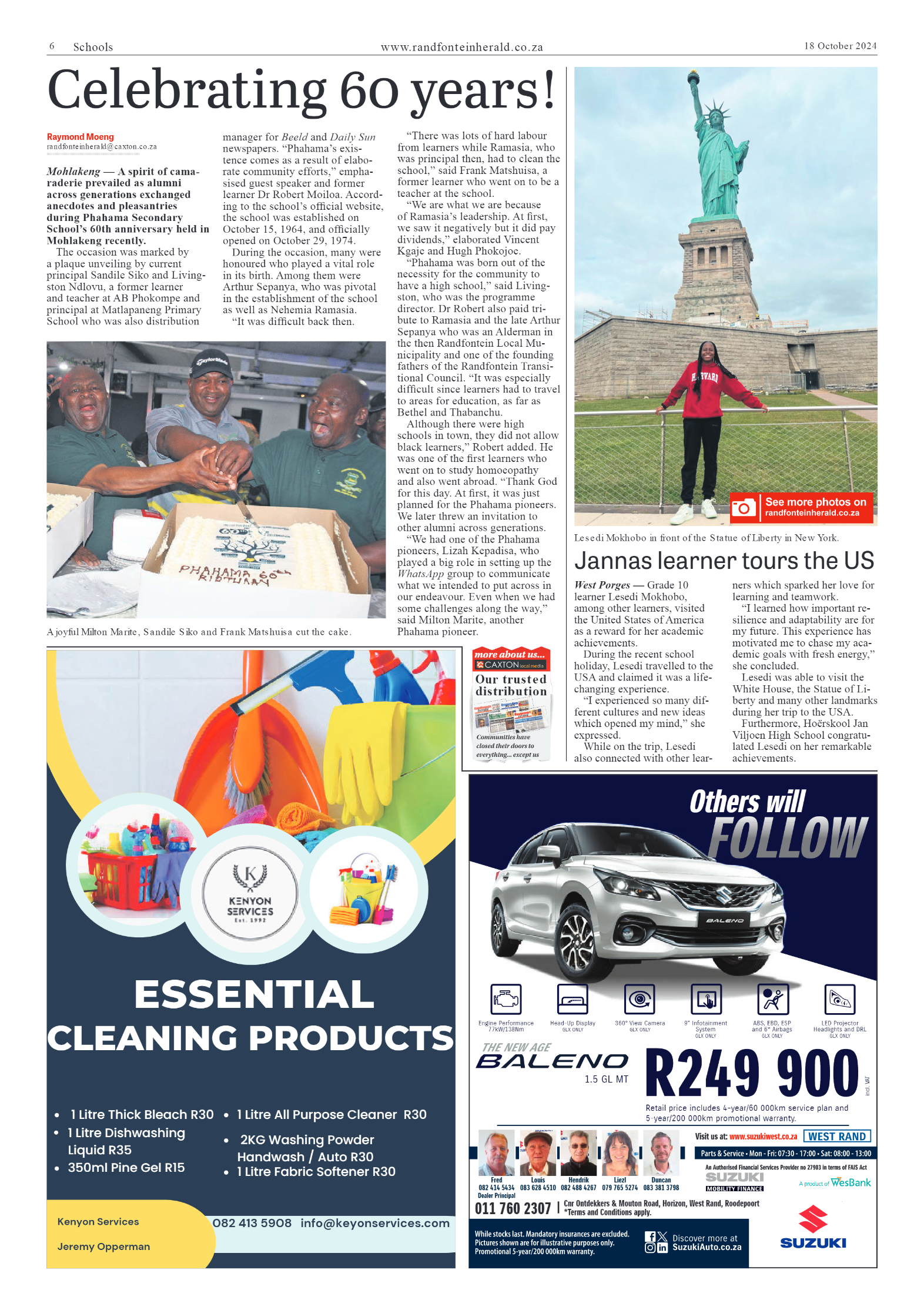Randfontein Herald 18 October 2024 page 6