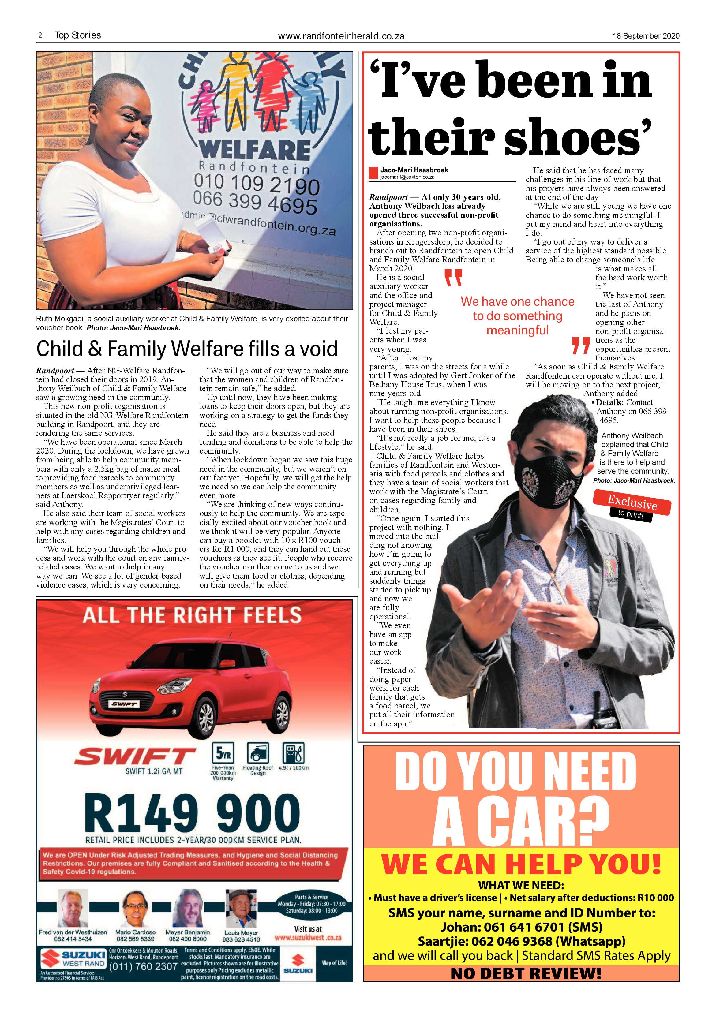 Randfontein Herald 18 September 2020 page 2
