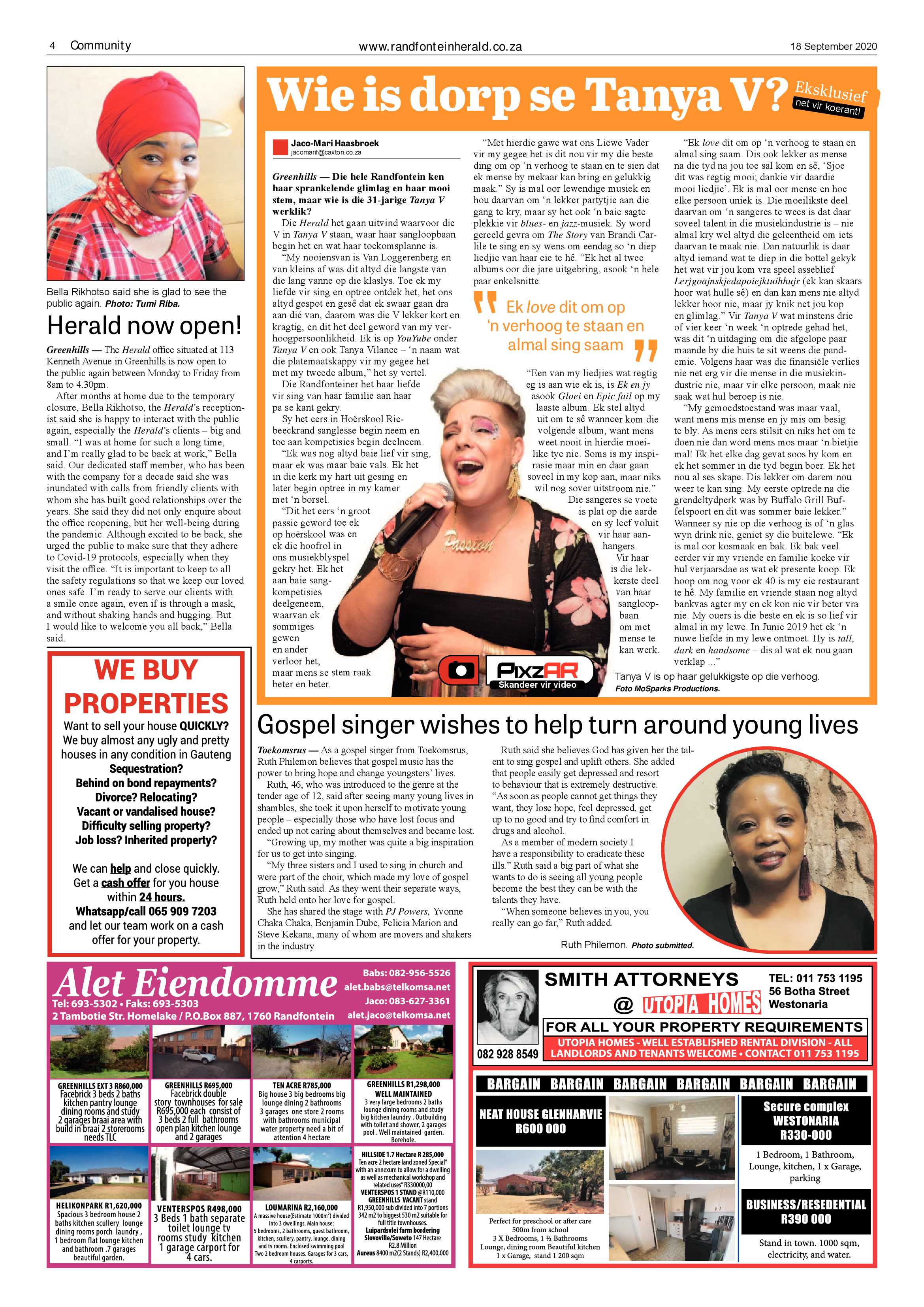 Randfontein Herald 18 September 2020 page 4