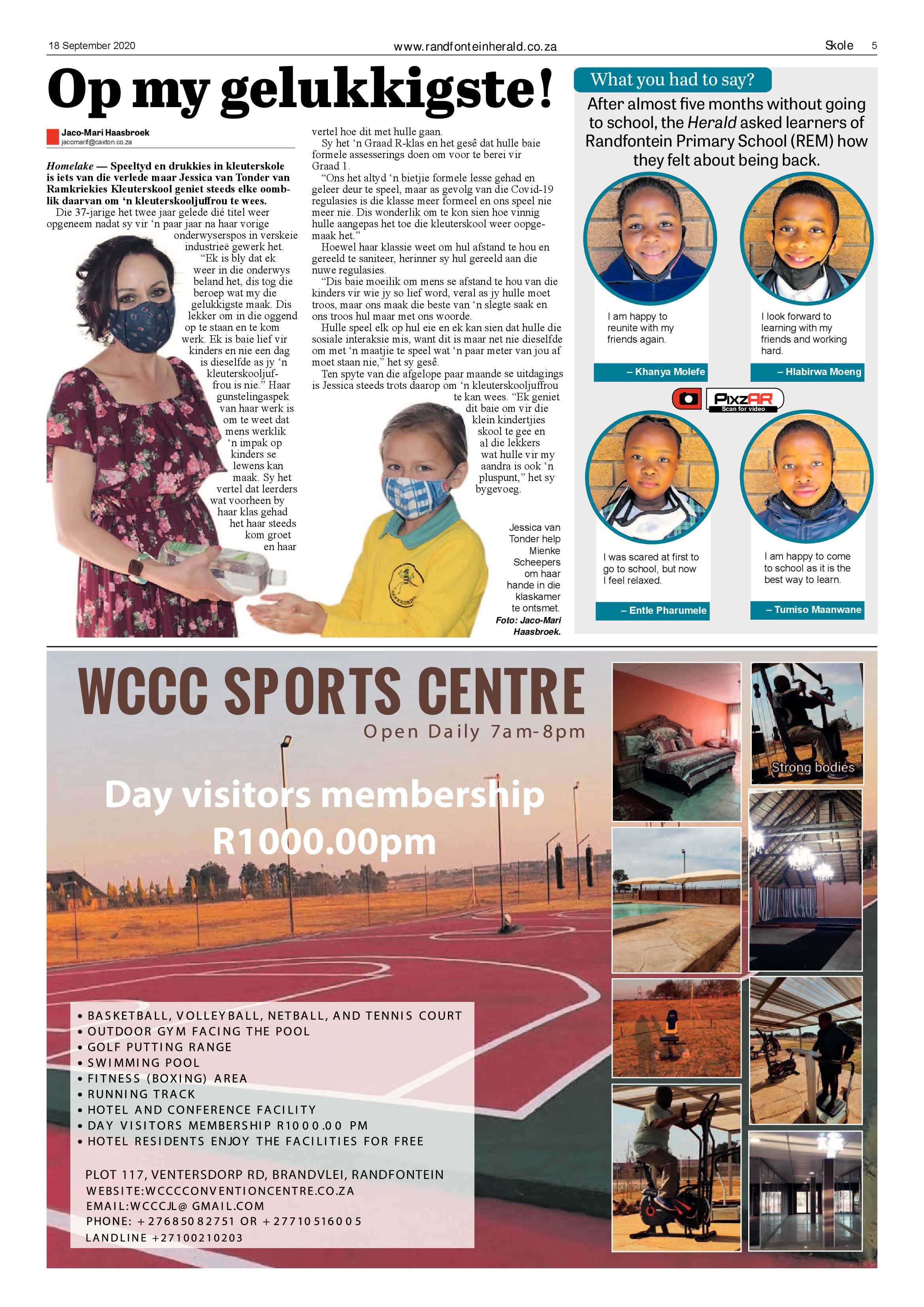 Randfontein Herald 18 September 2020 page 5