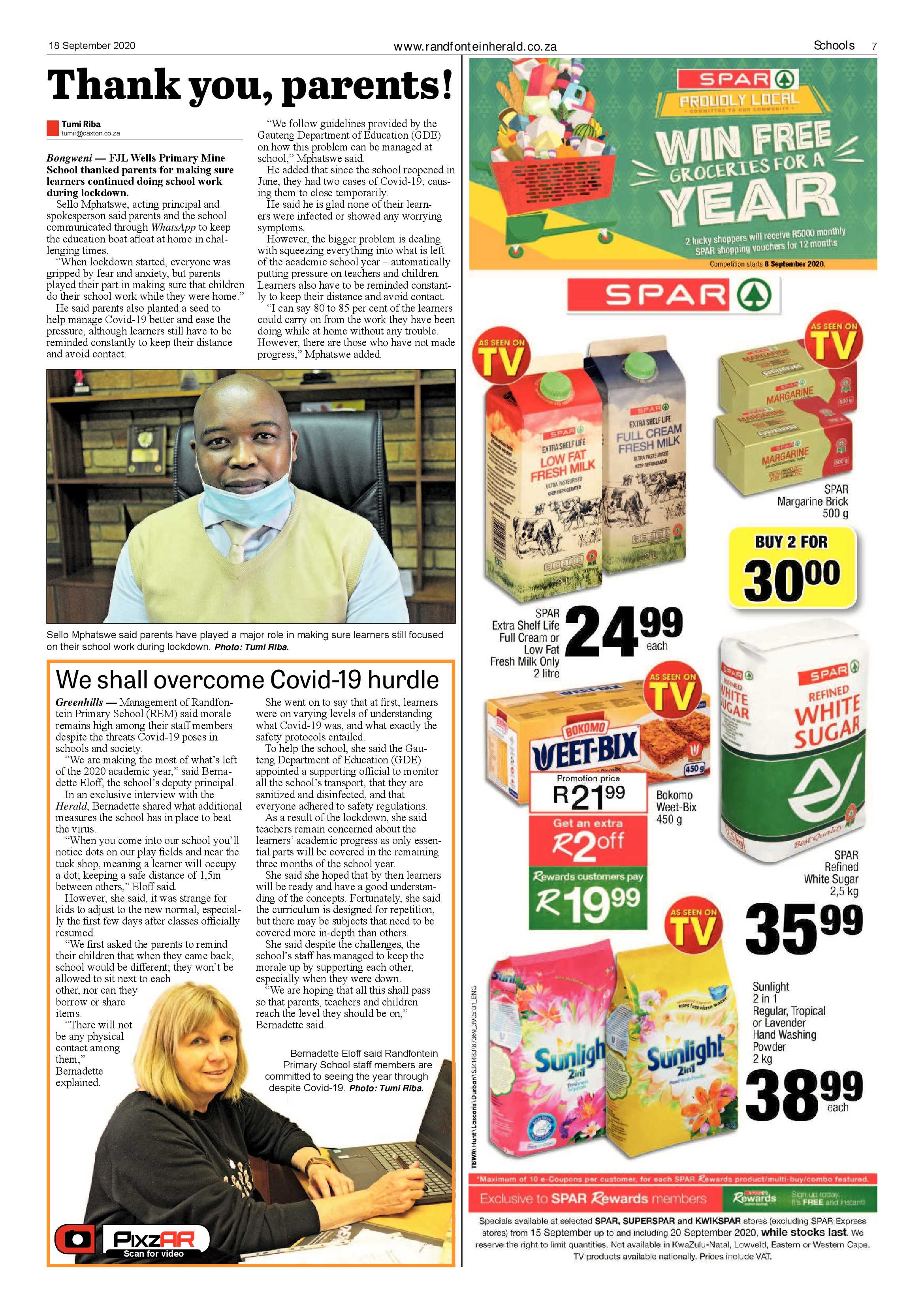 Randfontein Herald 18 September 2020 page 7