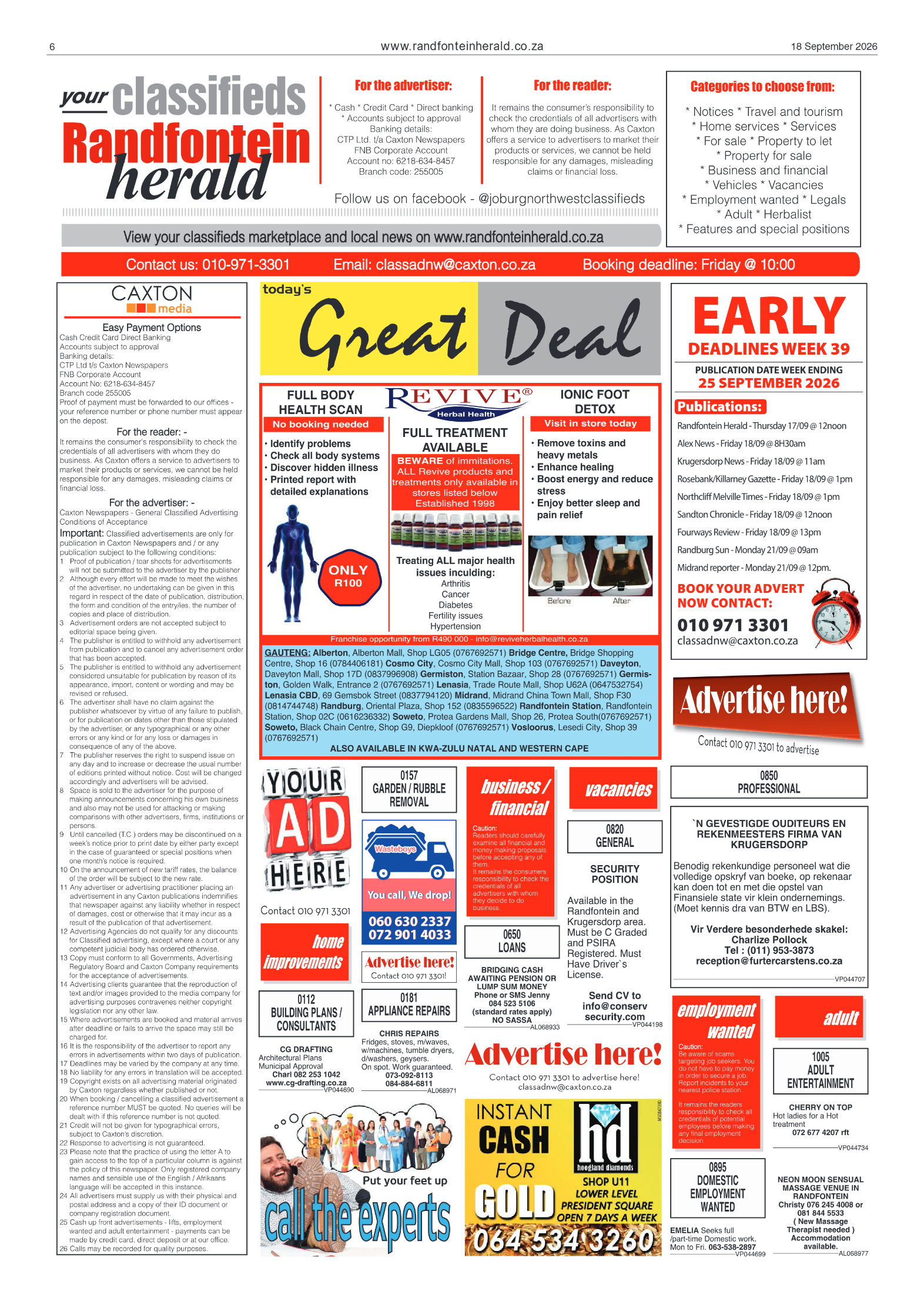 Randfontein Herald 18 September 2026 page 7