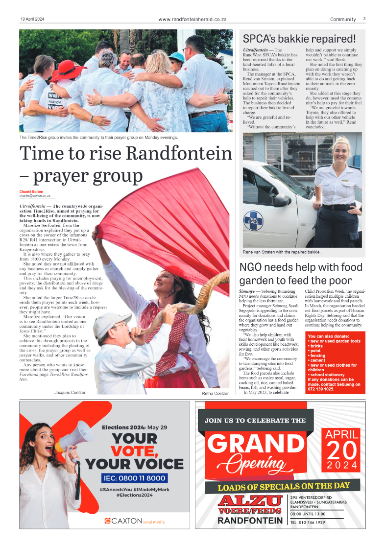 Randfontein Herald 19 April 2024 page 3