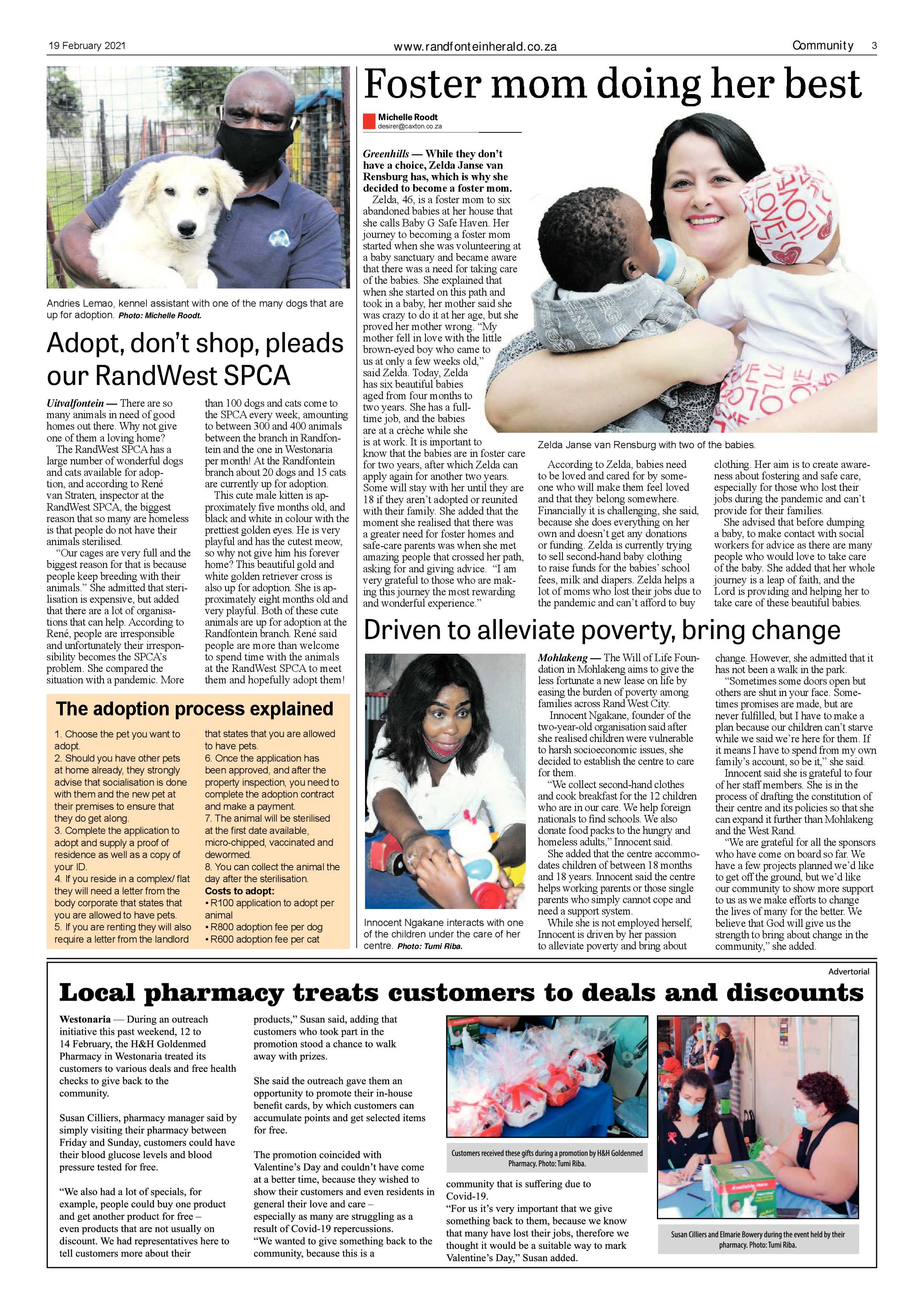 Randfontein Herald 19 February 2021 page 3