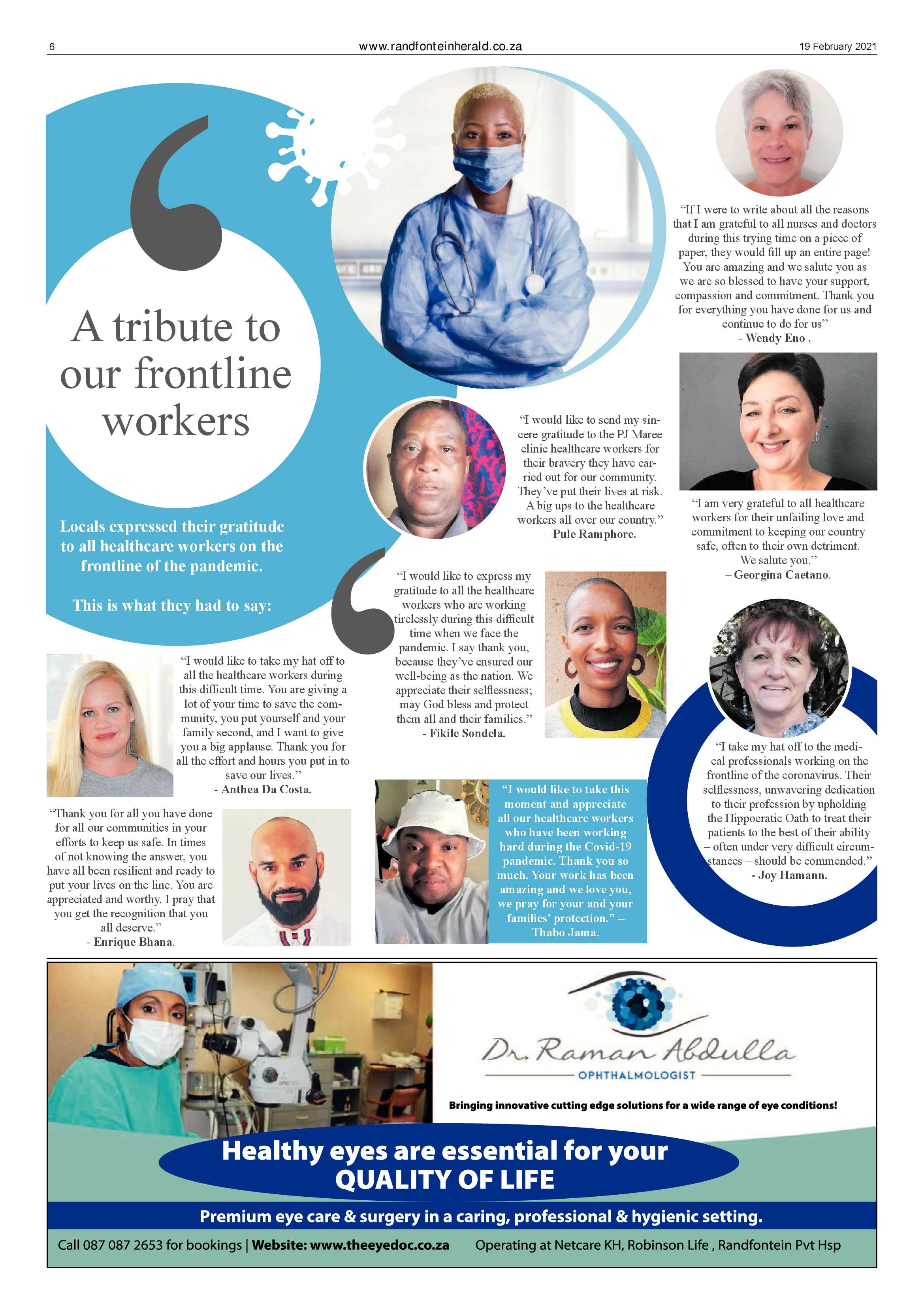 Randfontein Herald 19 February 2021 page 6