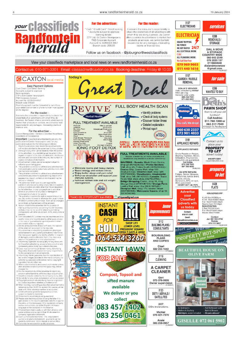 Randfontein Herald 19 January 2024 page 6