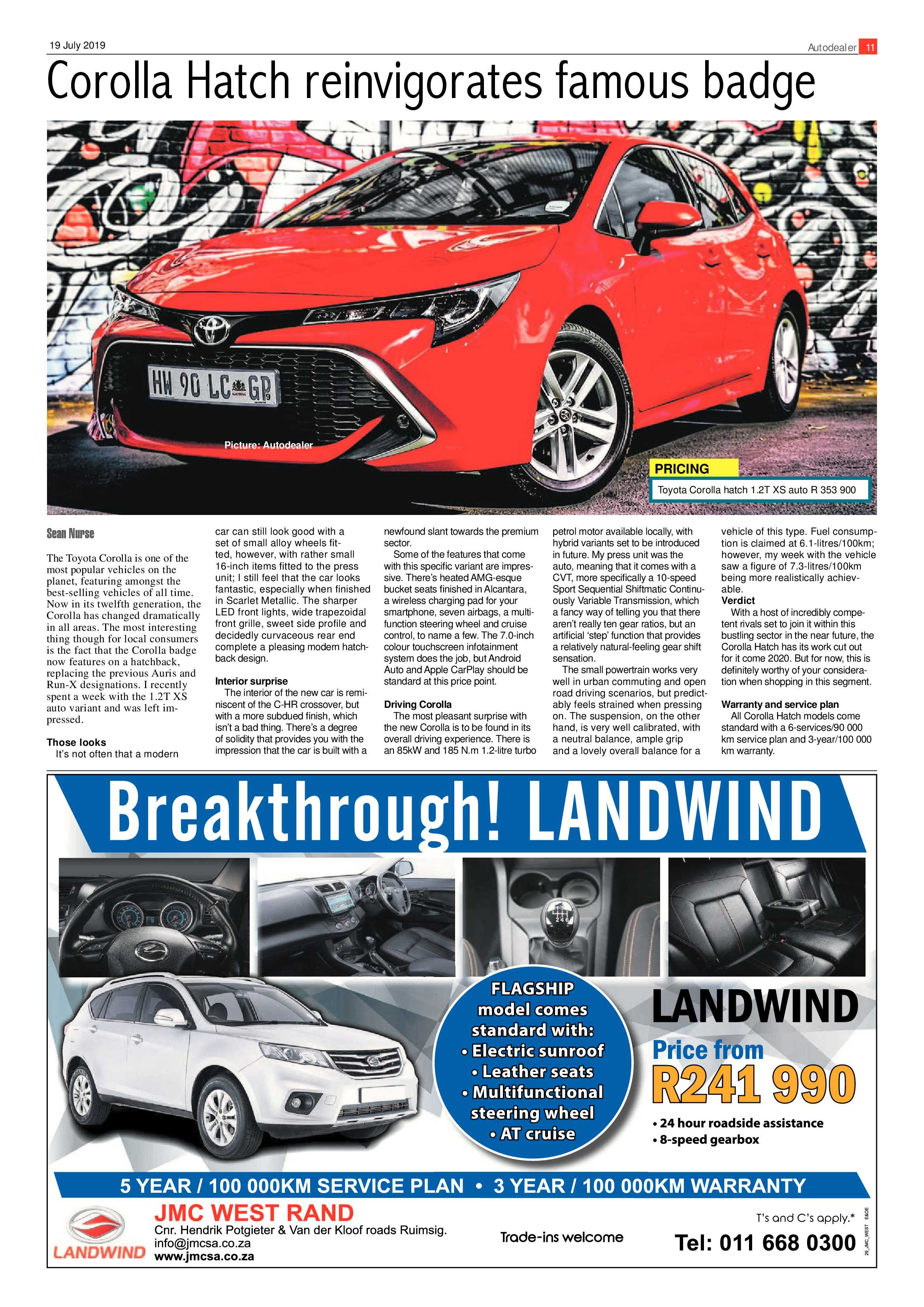 Randfontein Herald 19 July 2019 page 11
