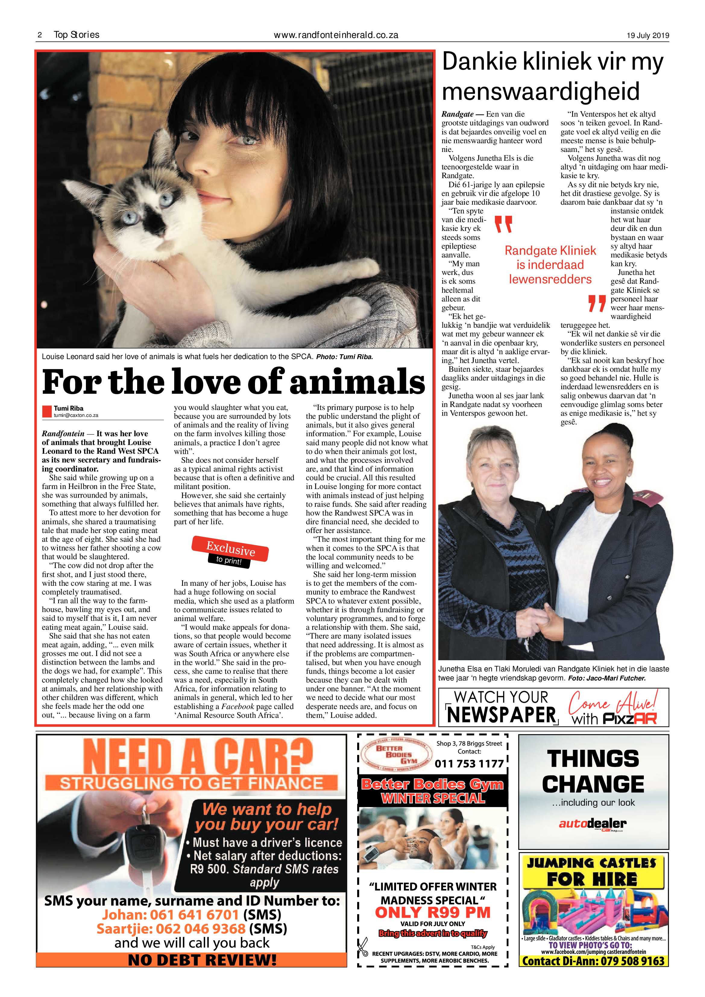 Randfontein Herald 19 July 2019 page 2