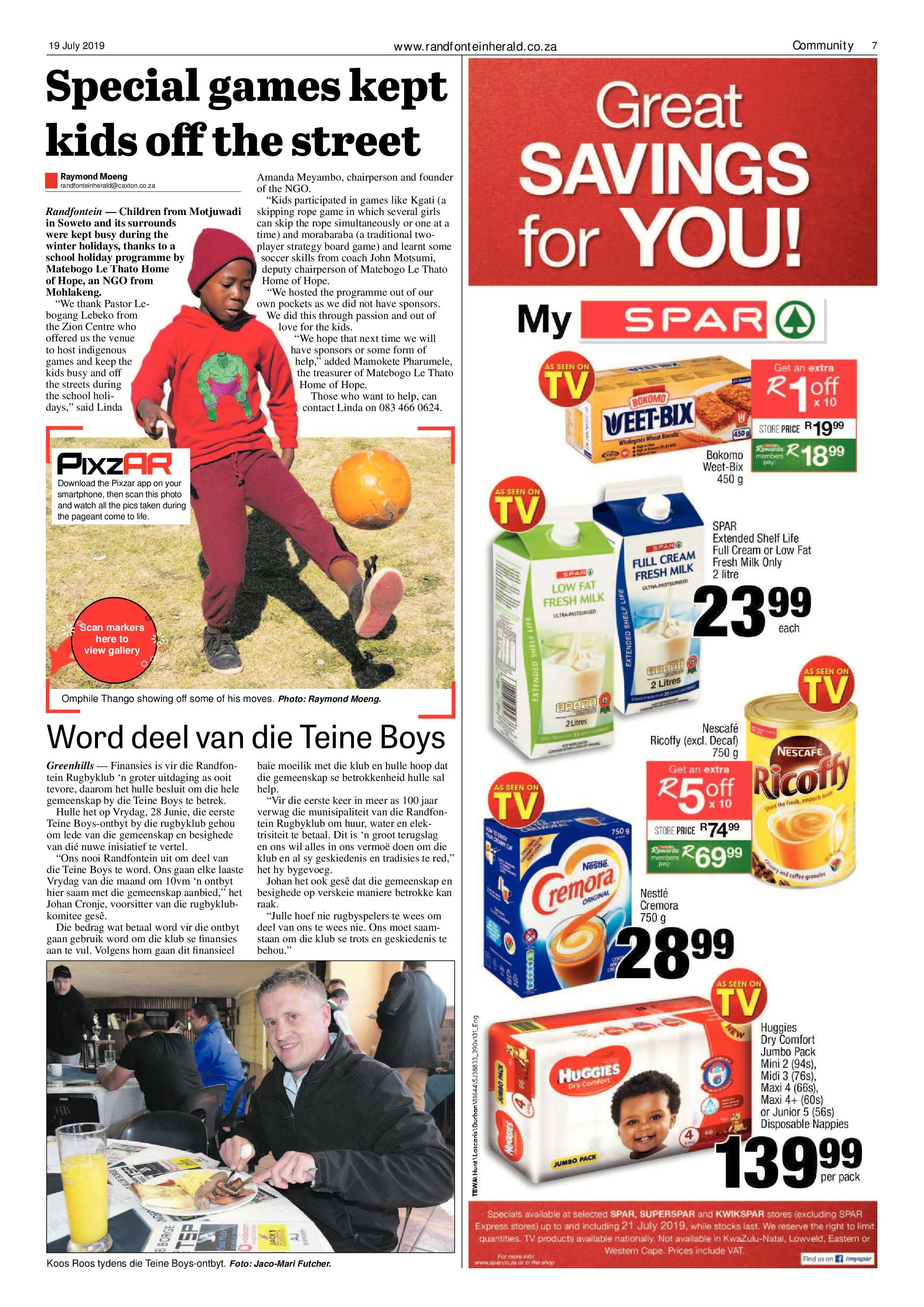 Randfontein Herald 19 July 2019 page 7