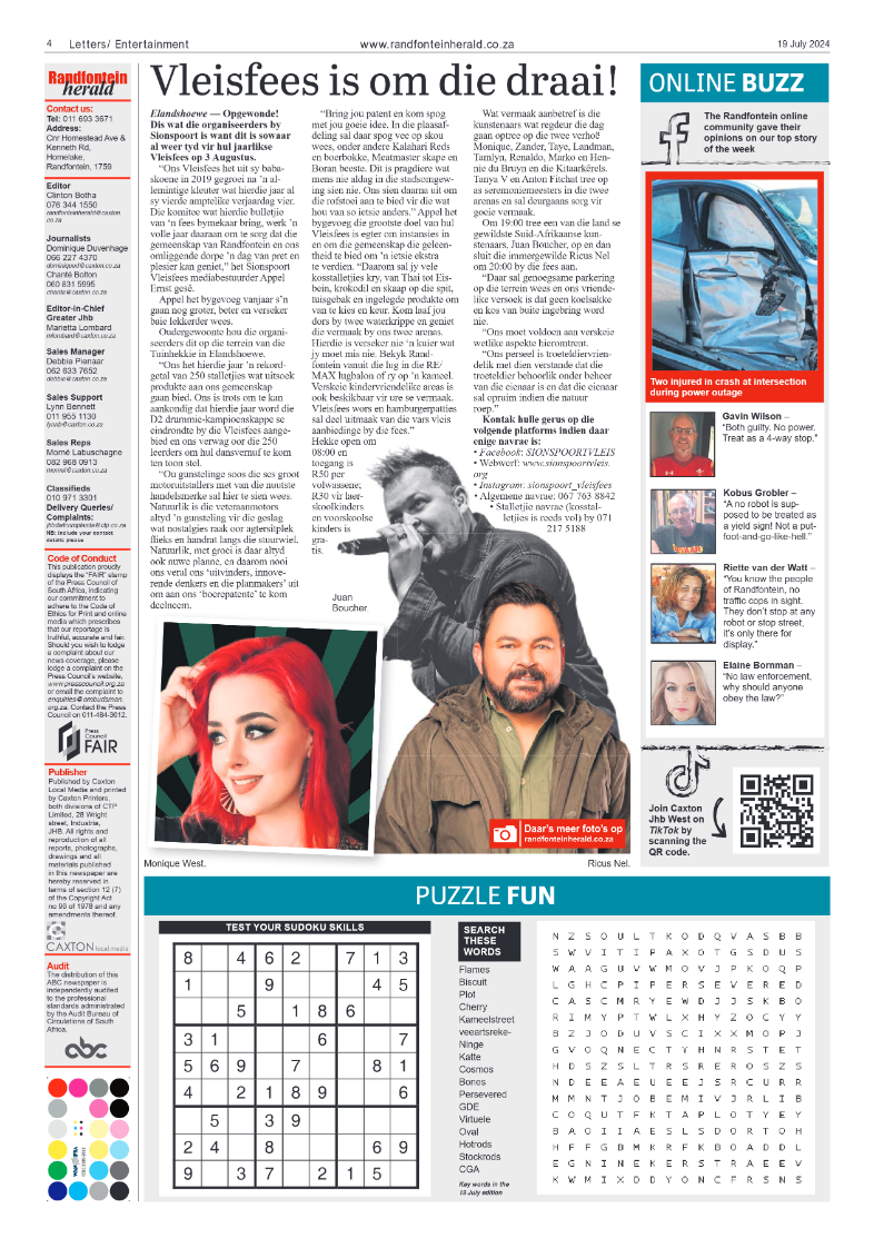 Randfontein Herald 19 July 2024 page 4