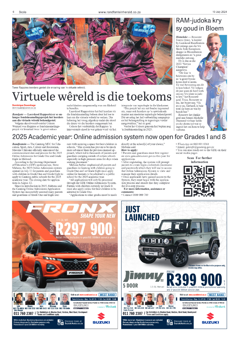 Randfontein Herald 19 July 2024 page 6