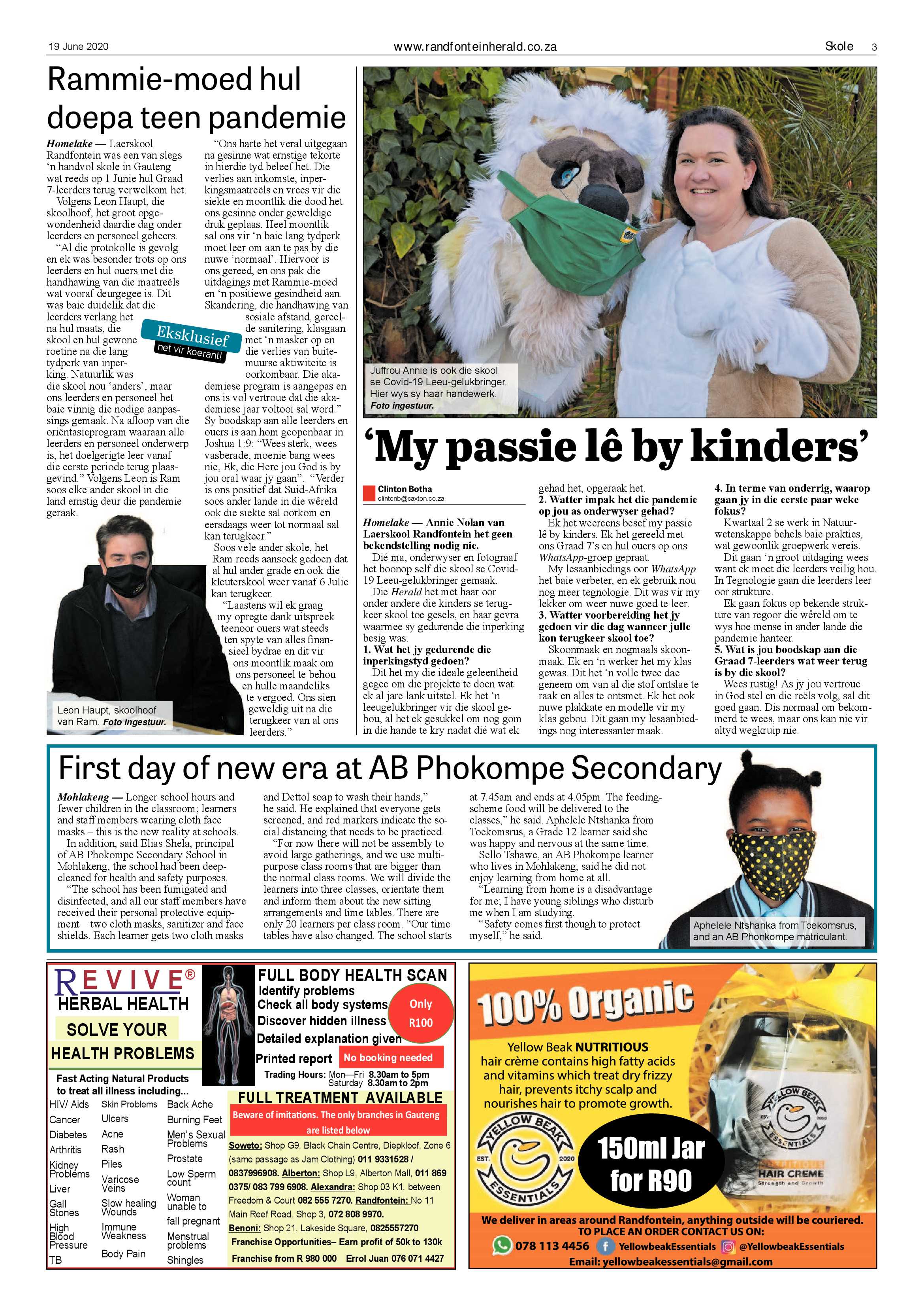 Randfontein Herald 19 June 2020 page 3