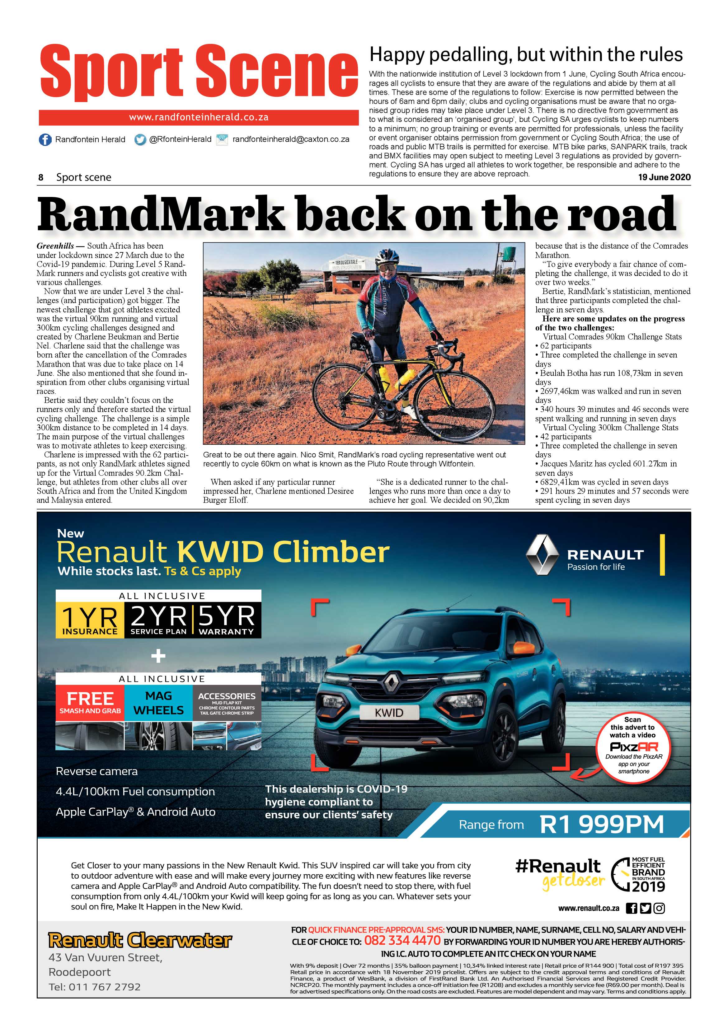 Randfontein Herald 19 June 2020 page 8