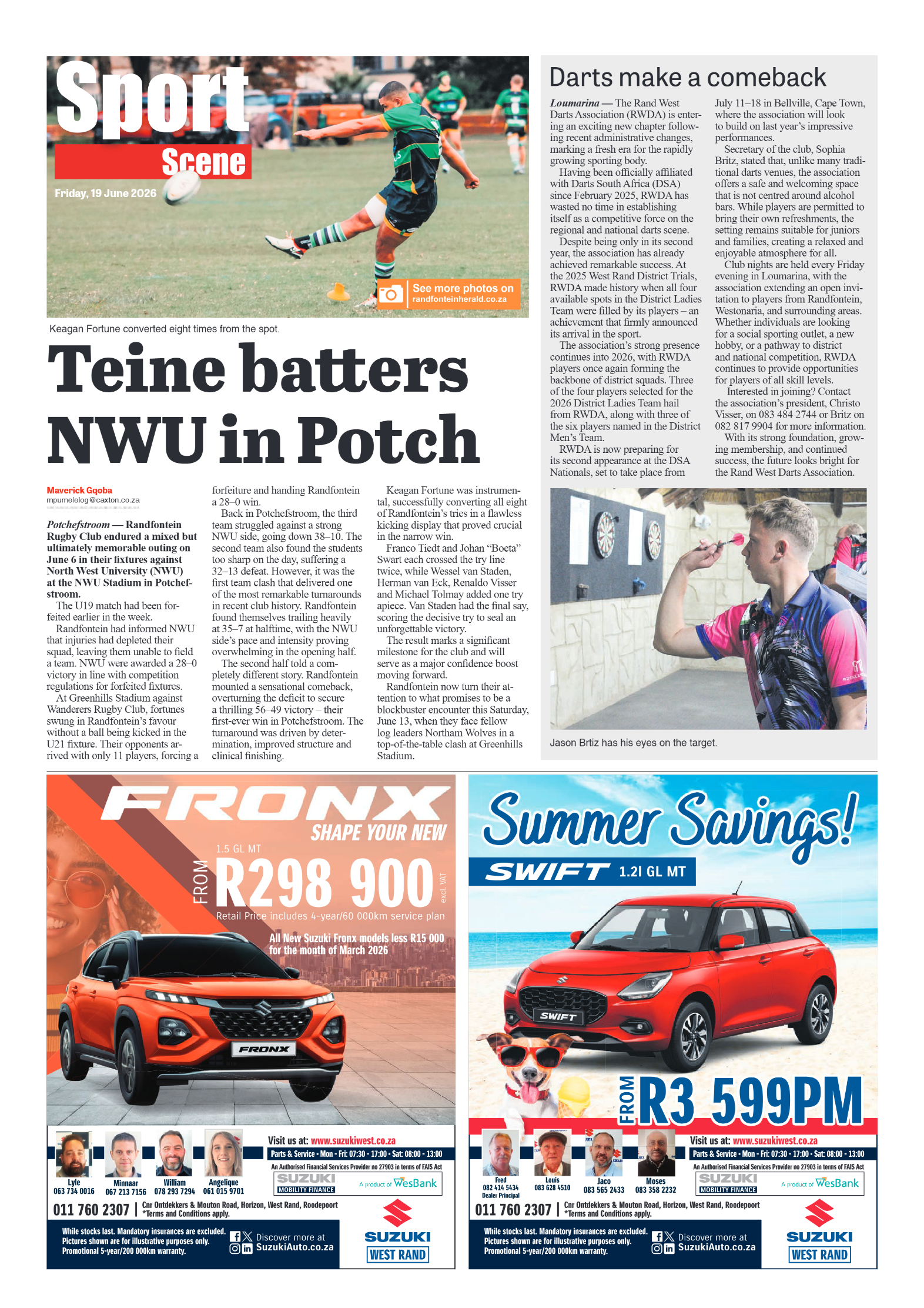 Randfontein Herald 19 June 2026 page 8
