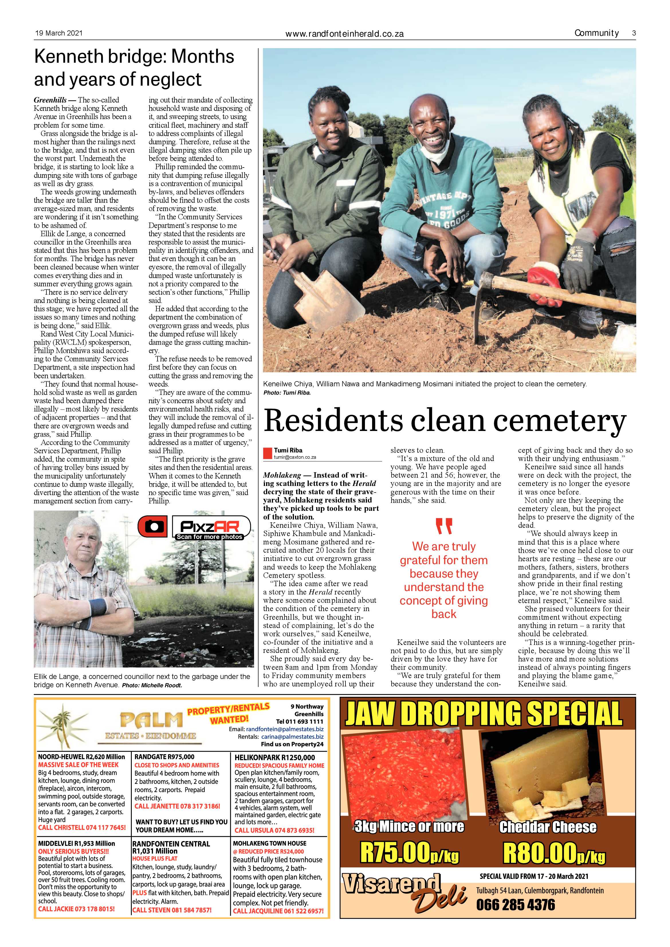 Randfontein Herald 19 March 2021 page 3