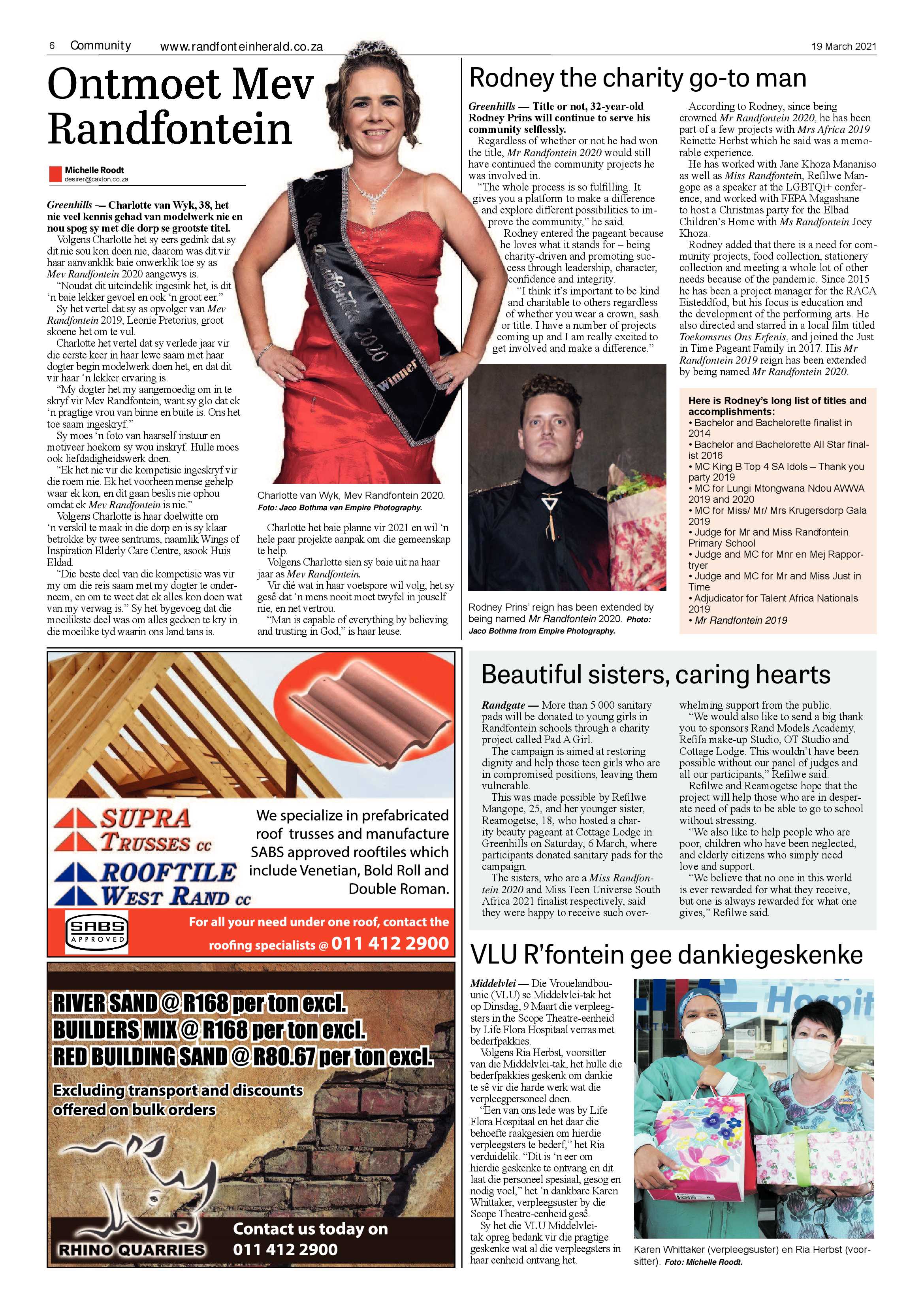 Randfontein Herald 19 March 2021 page 6