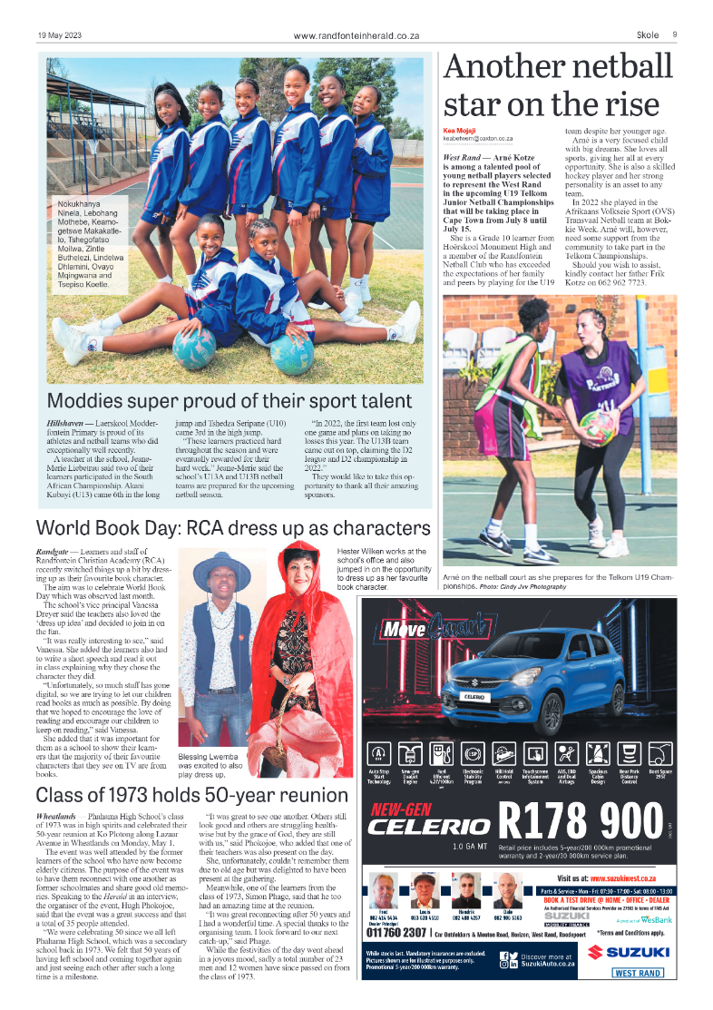 Randfontein Herald 19 May 2023 page 9