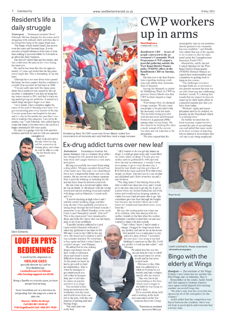 Randfontein Herald 19 May 2023 page 6