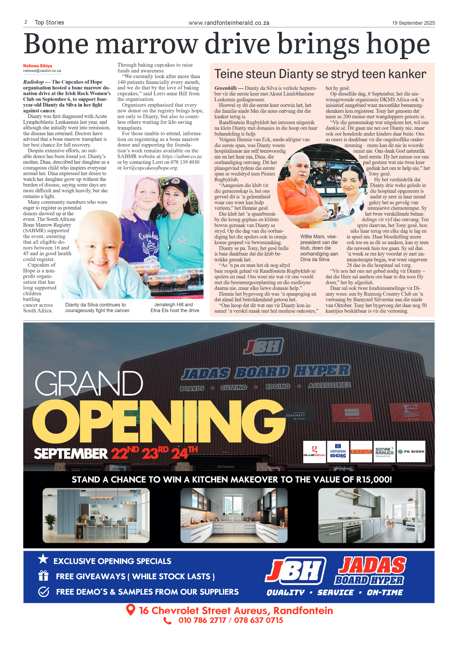 Randfontein Herald 19 September 2025 page 2