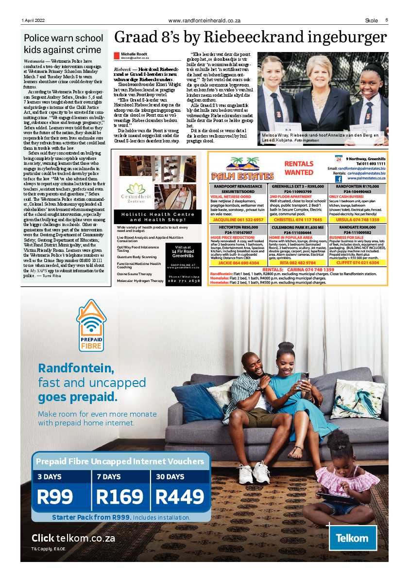 Randfontein Herald 1 April 2022 page 5