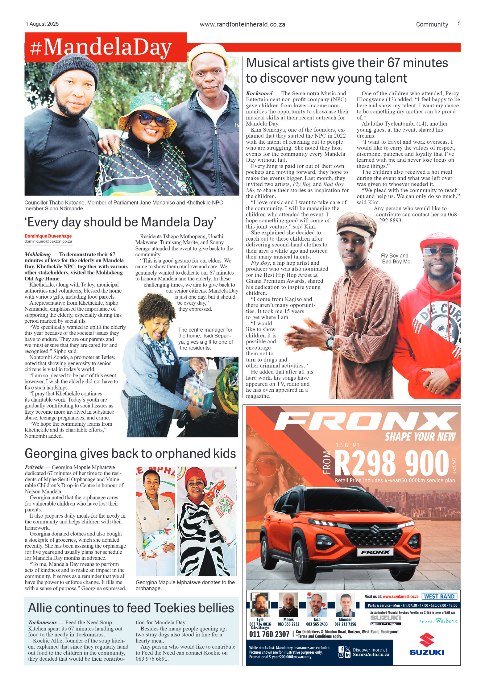 Randfontein Herald 1 August 2025 page 5