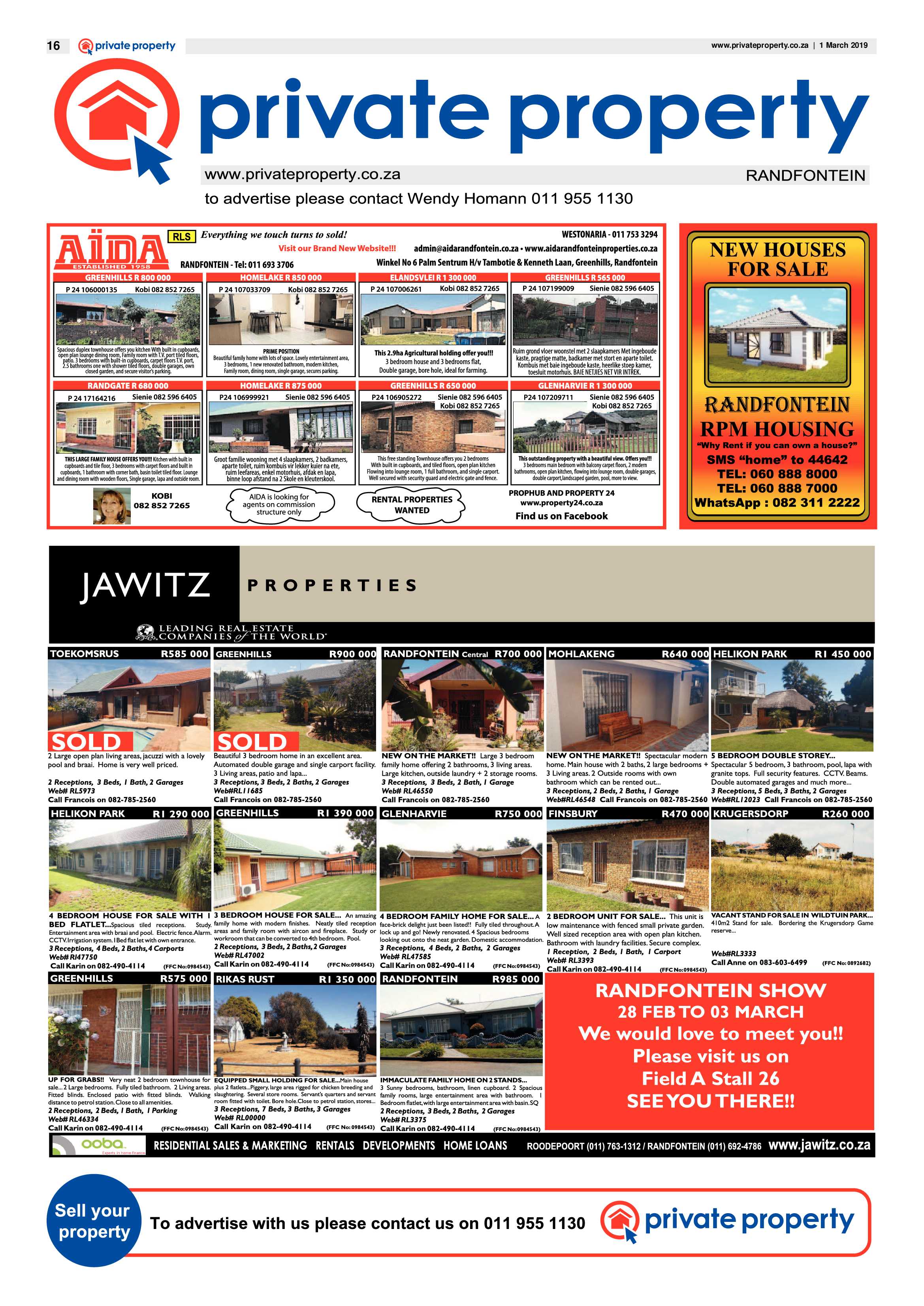 Randfontein Herald 1 March 2019 page 16