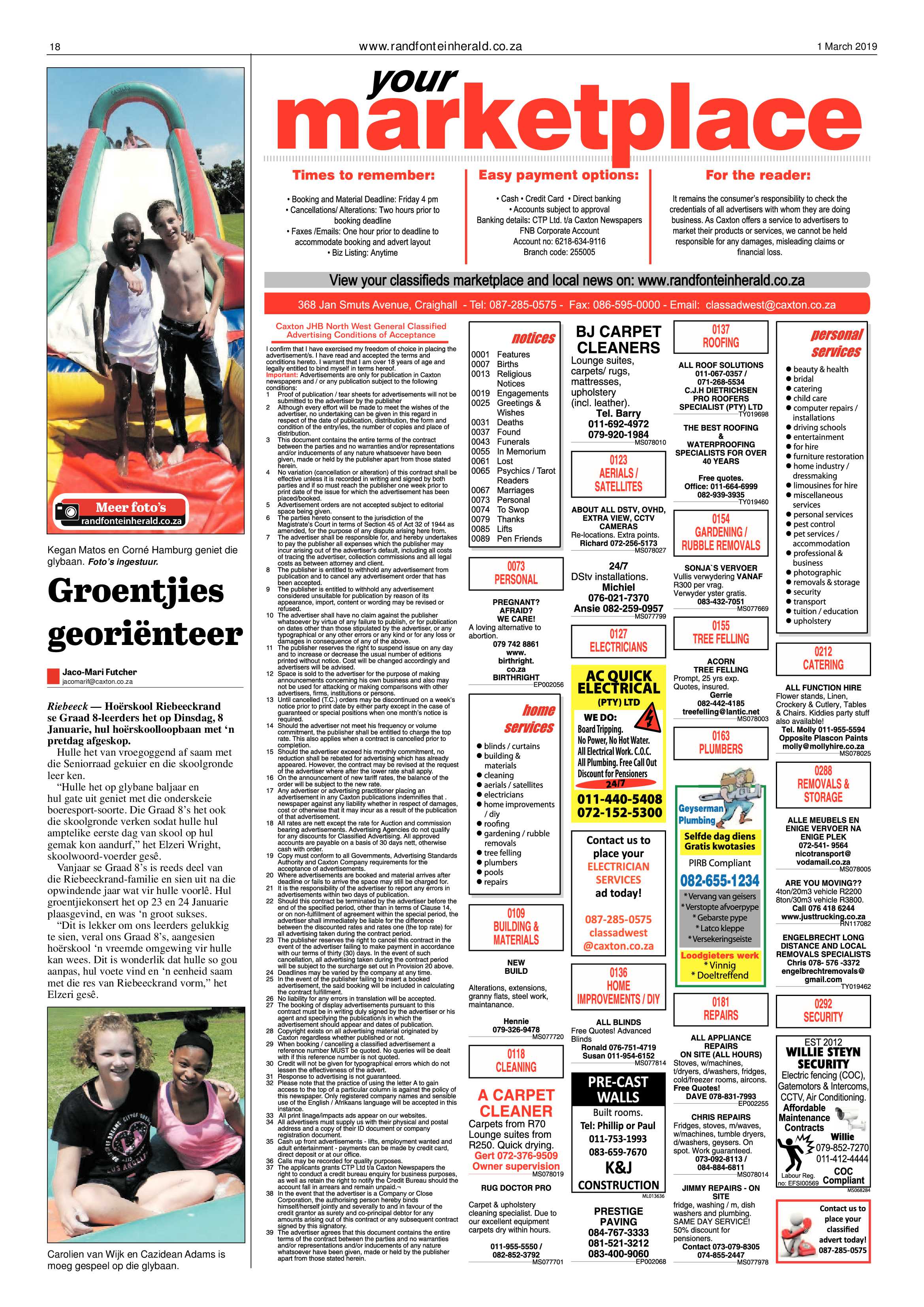 Randfontein Herald 1 March 2019 page 18