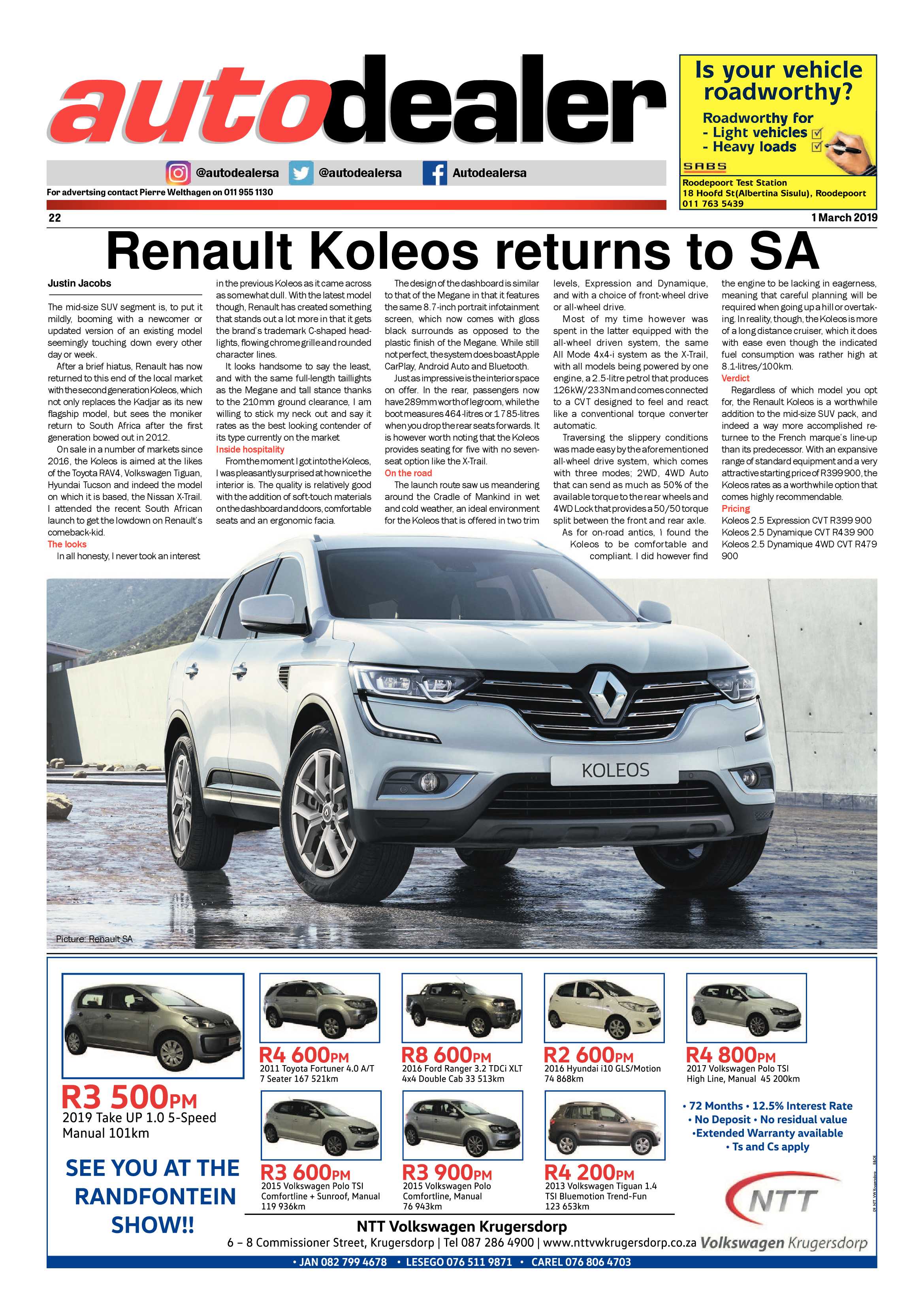 Randfontein Herald 1 March 2019 page 22