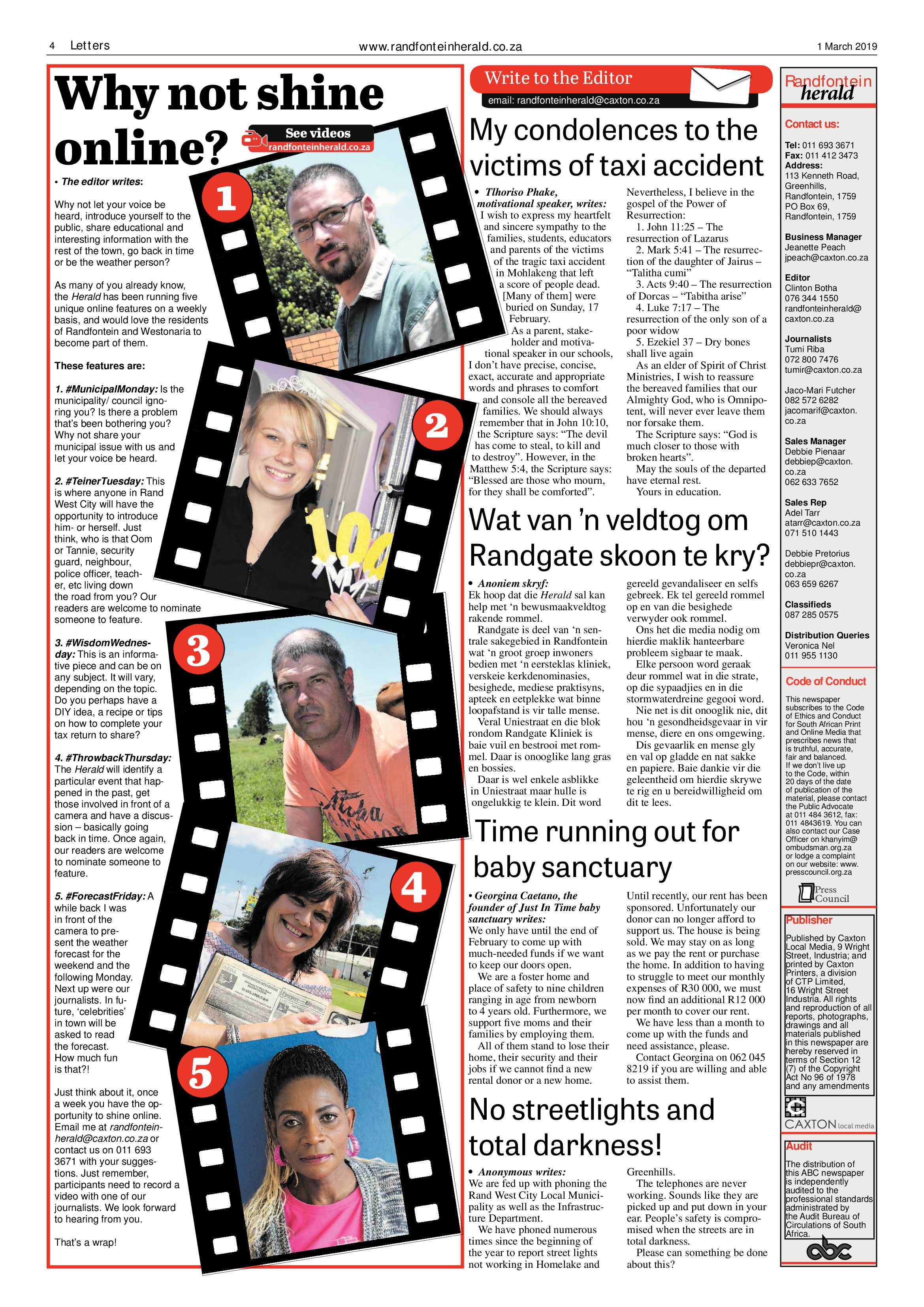 Randfontein Herald 1 March 2019 page 4