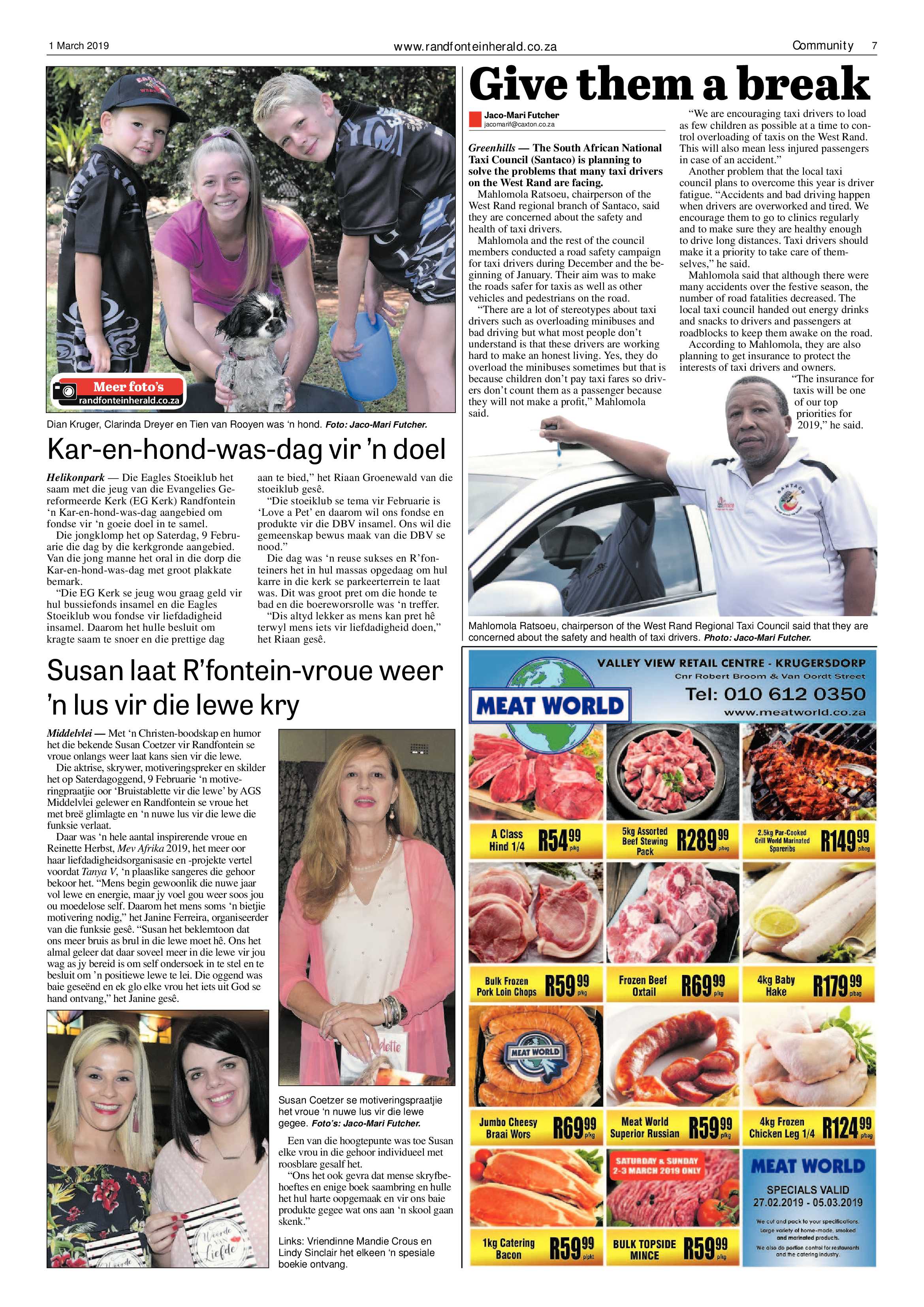 Randfontein Herald 1 March 2019 page 7