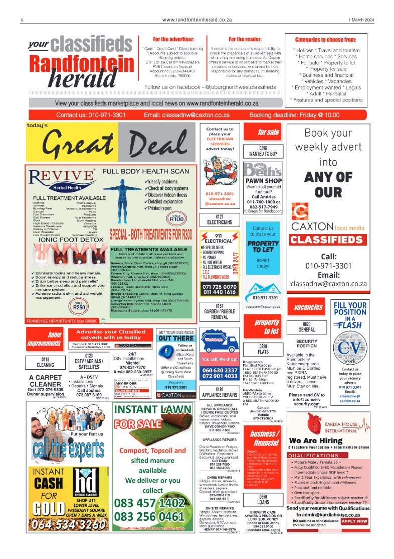 Randfontein Herald 1 March 2024 page 6