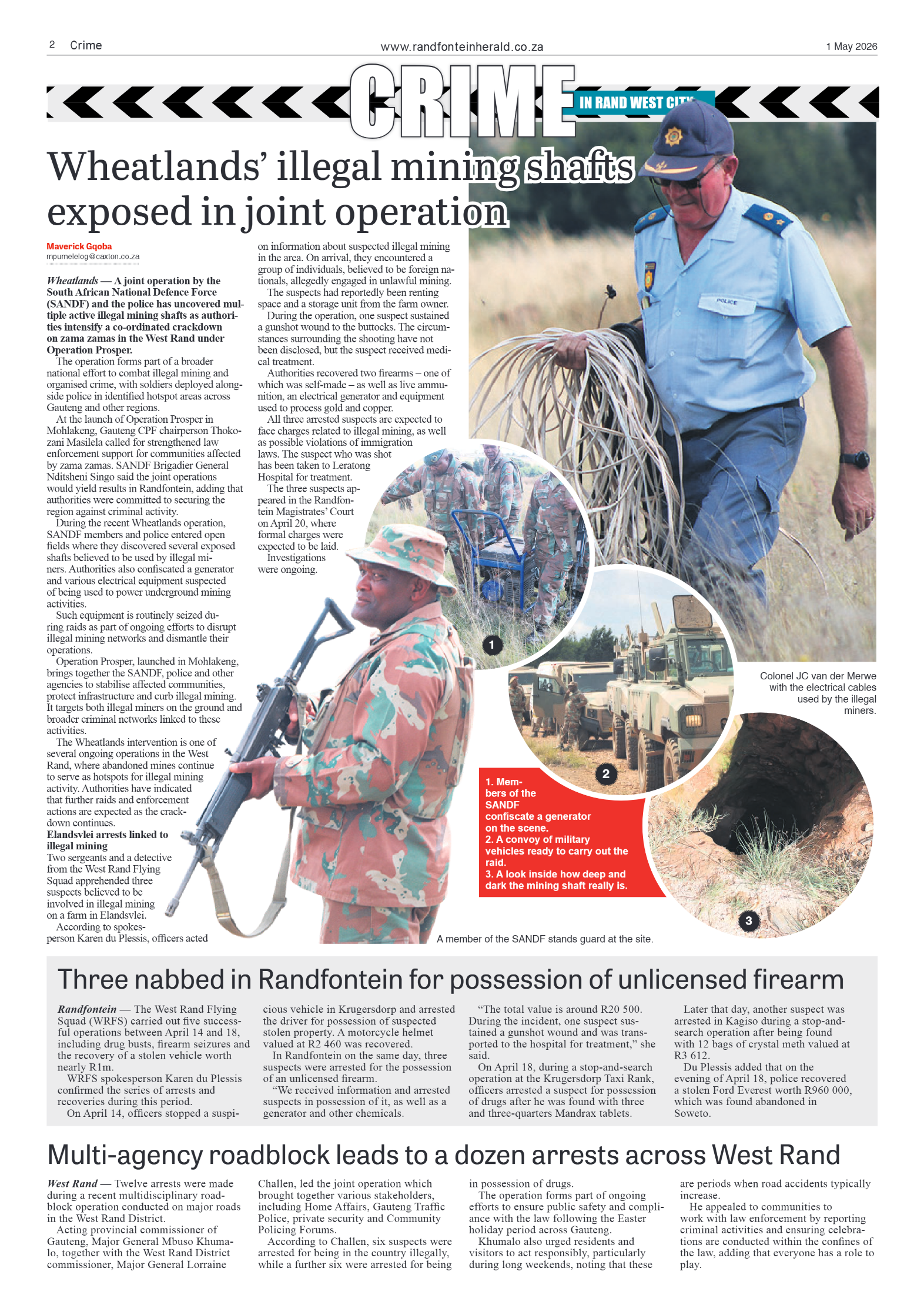 Randfontein Herald 1 May 2026 page 2