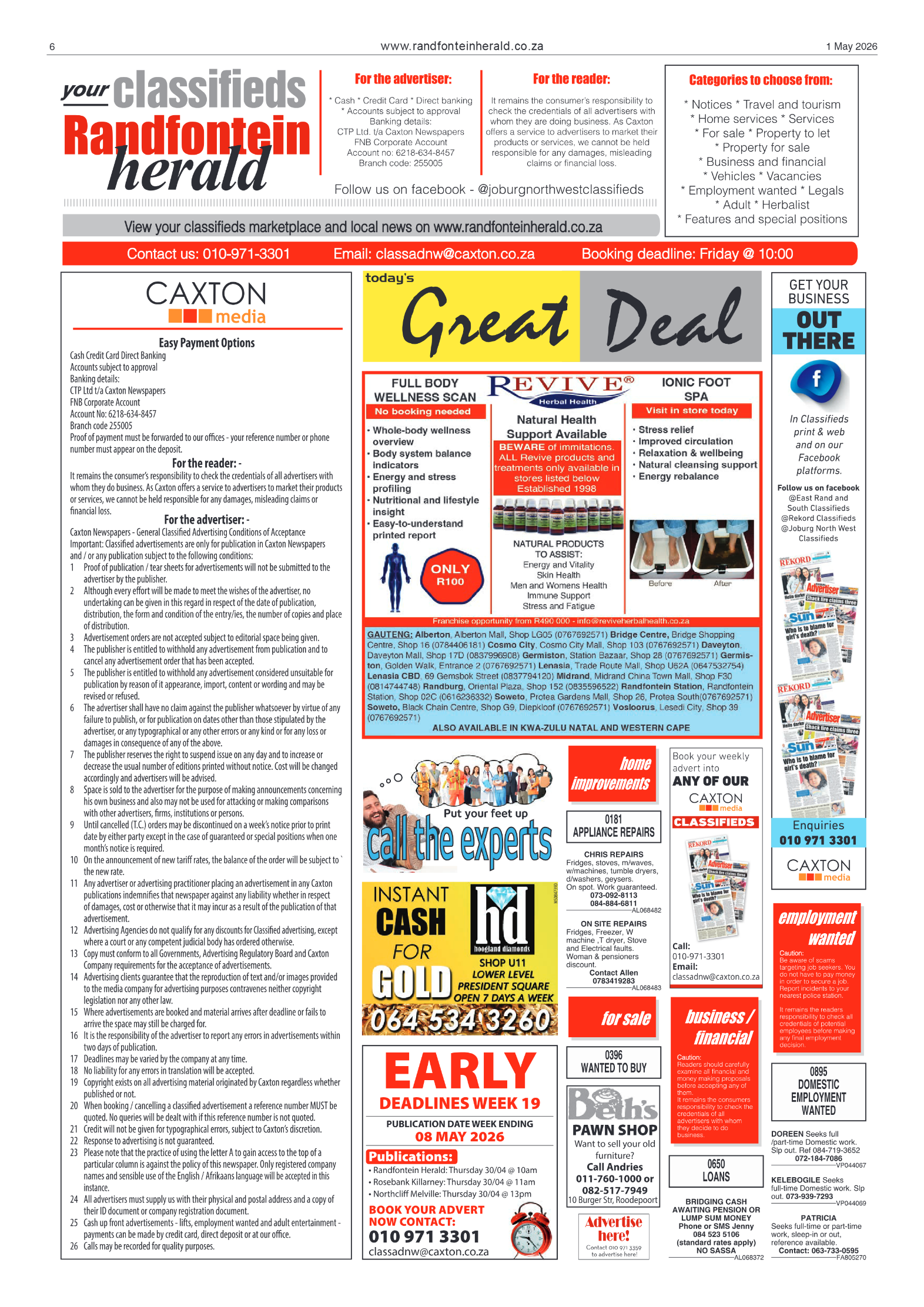 Randfontein Herald 1 May 2026 page 6