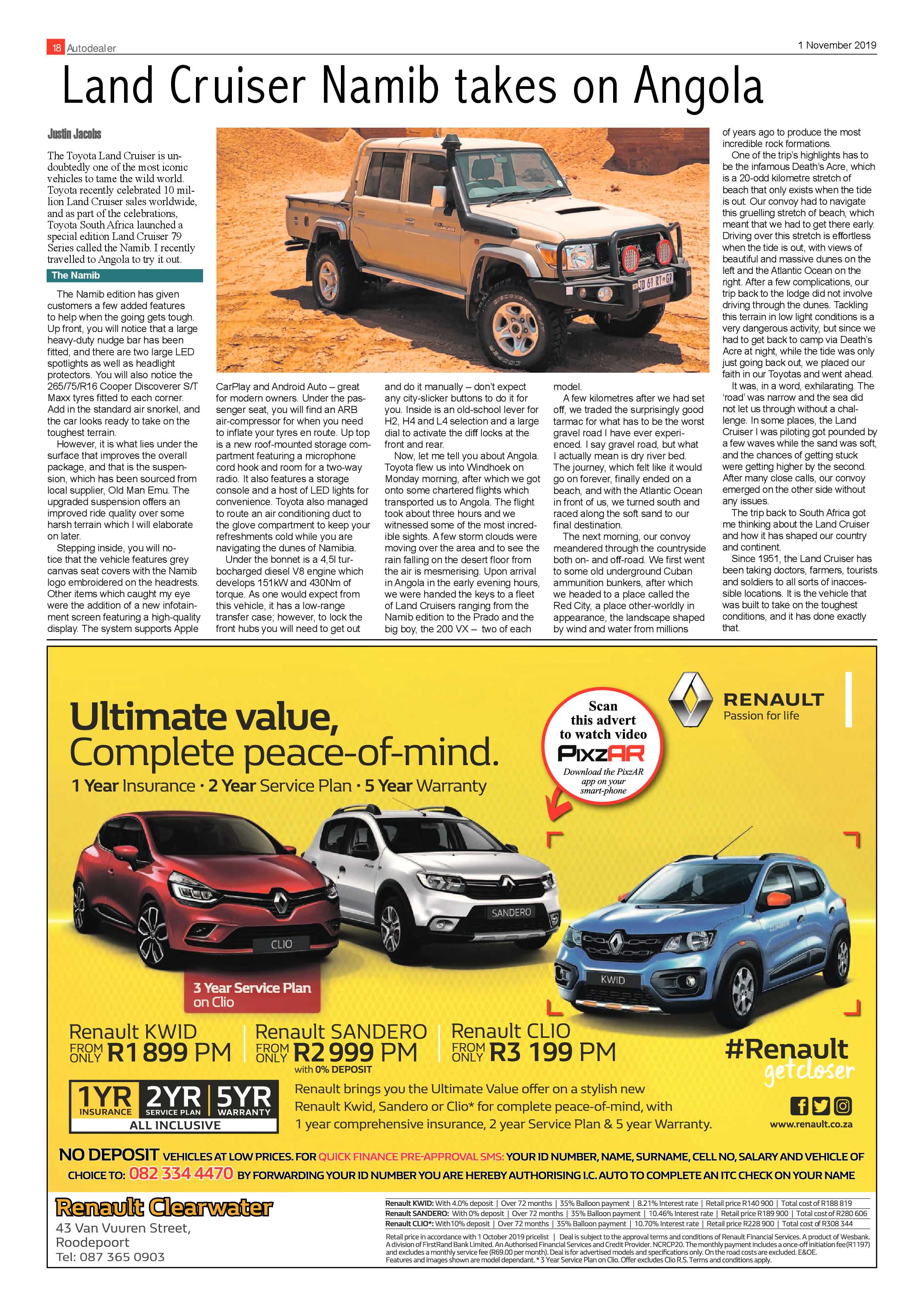 Randfontein Herald 1 November 2019 page 18