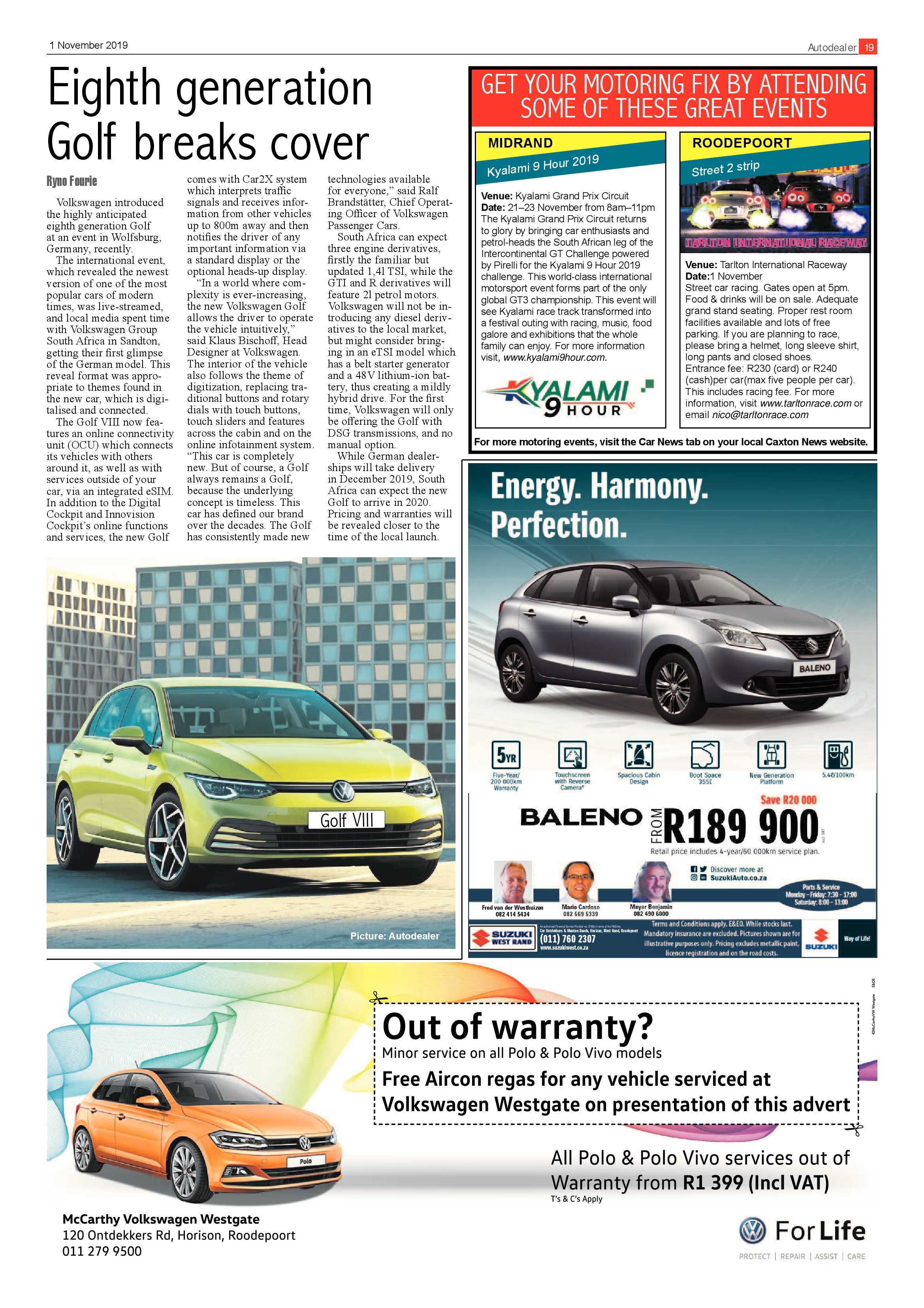 Randfontein Herald 1 November 2019 page 19