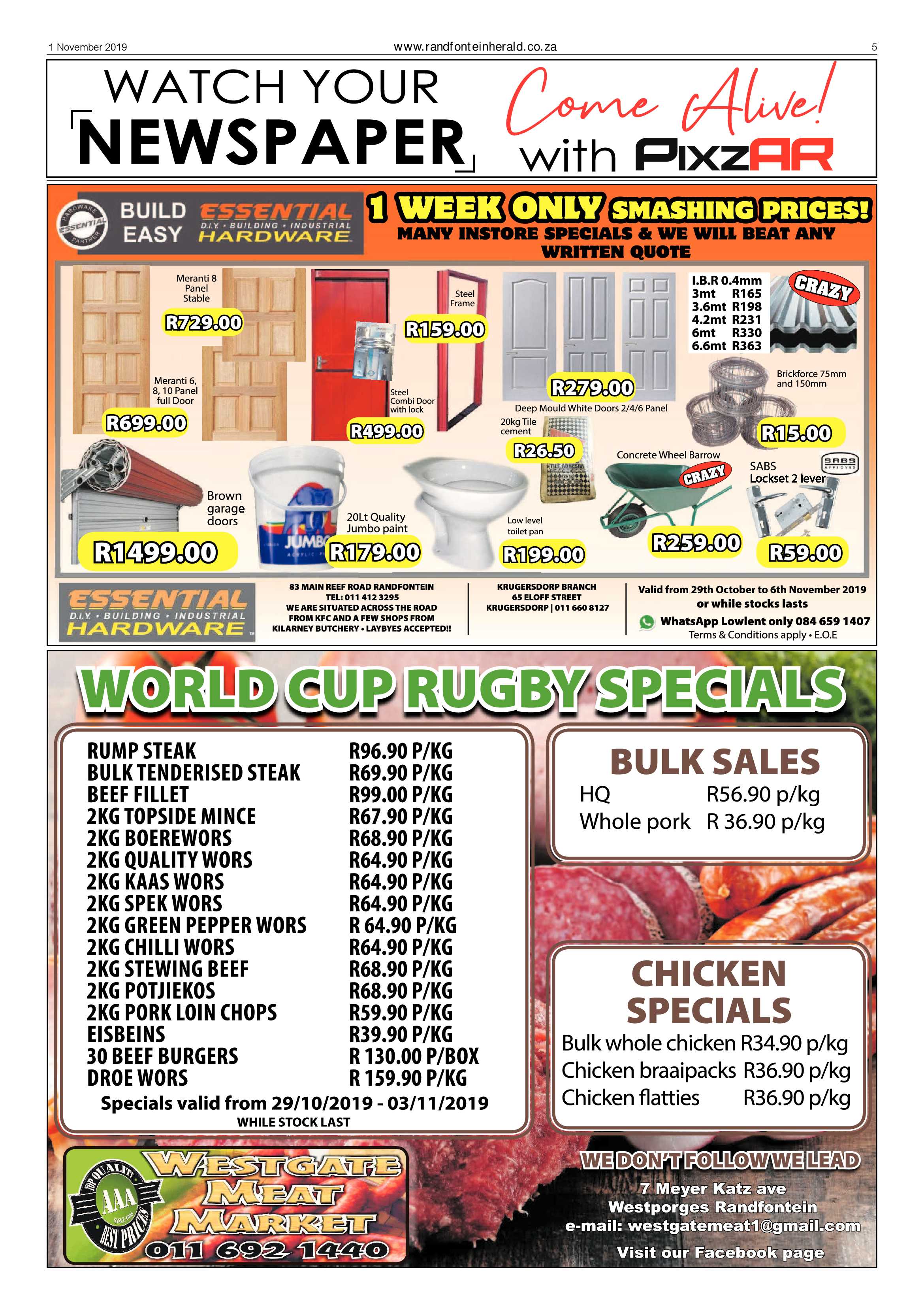 Randfontein Herald 1 November 2019 page 5