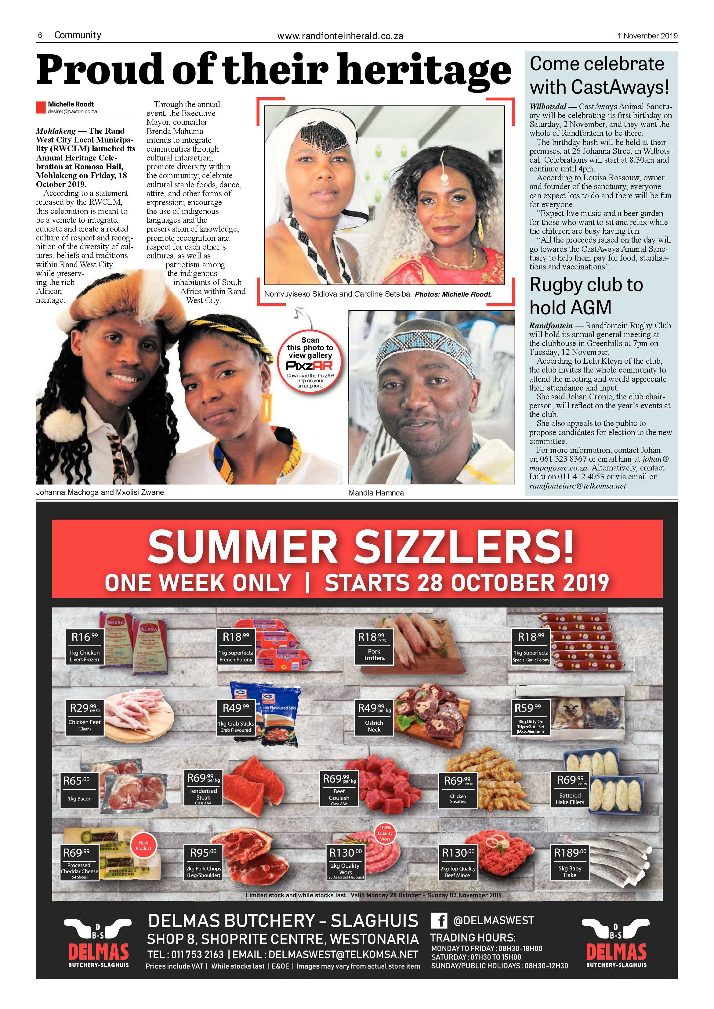 Randfontein Herald 1 November 2019 page 6