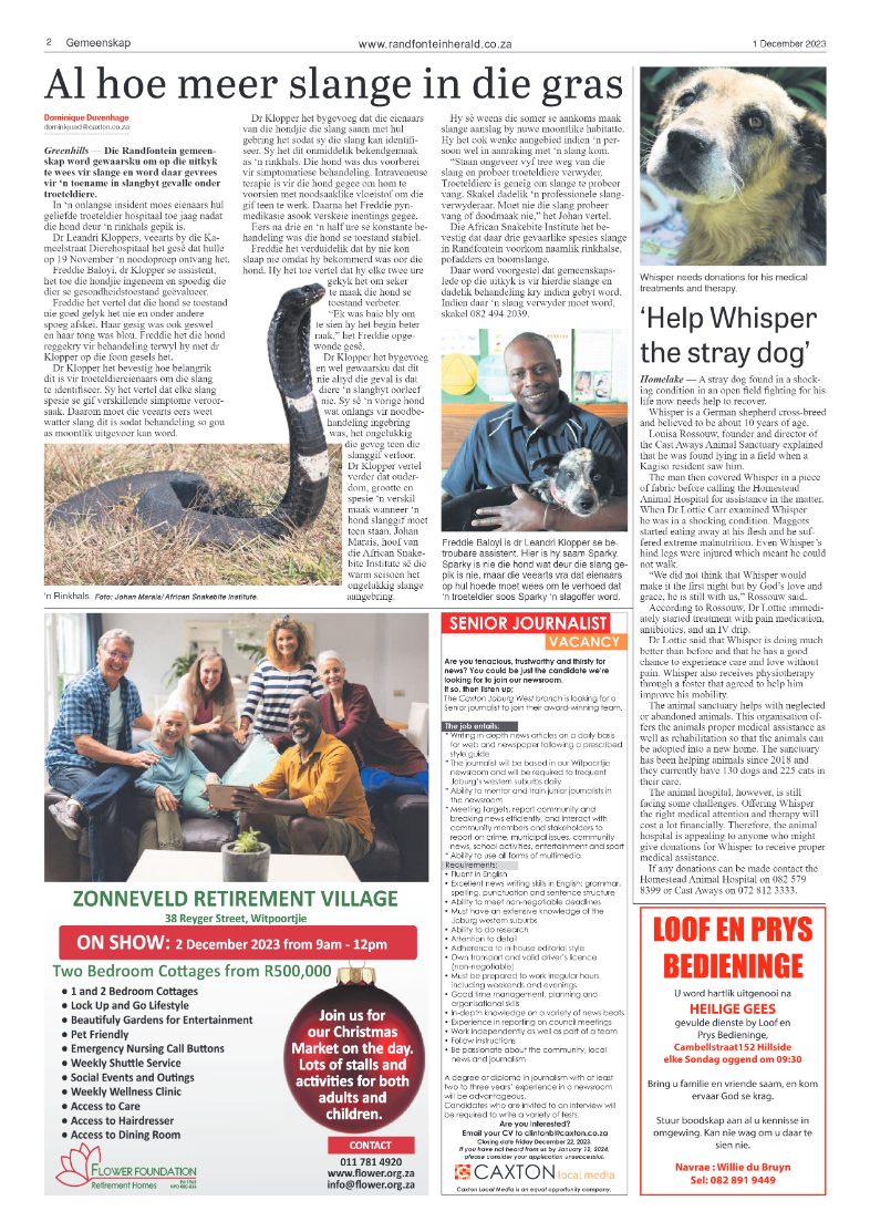 Randfontein Herald 1 December 2023 page 2