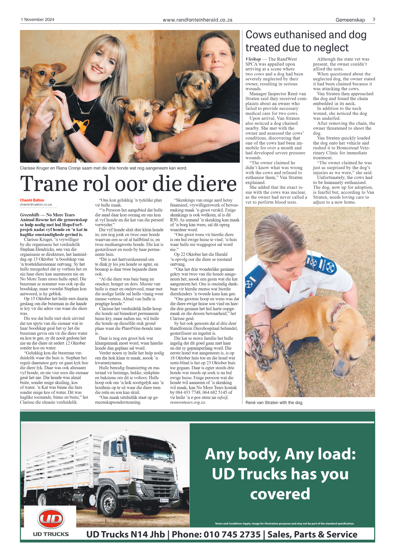 Randfontein Herald 1 November 2024 page 3