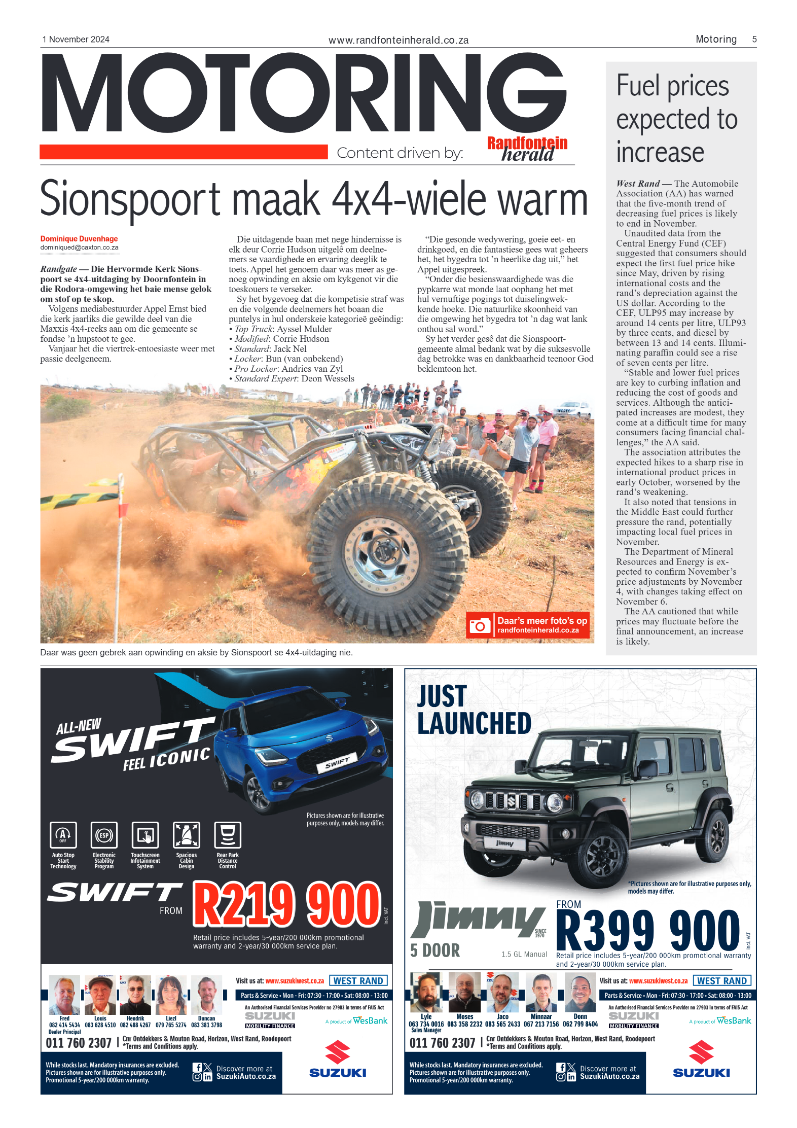 Randfontein Herald 1 November 2024 page 5