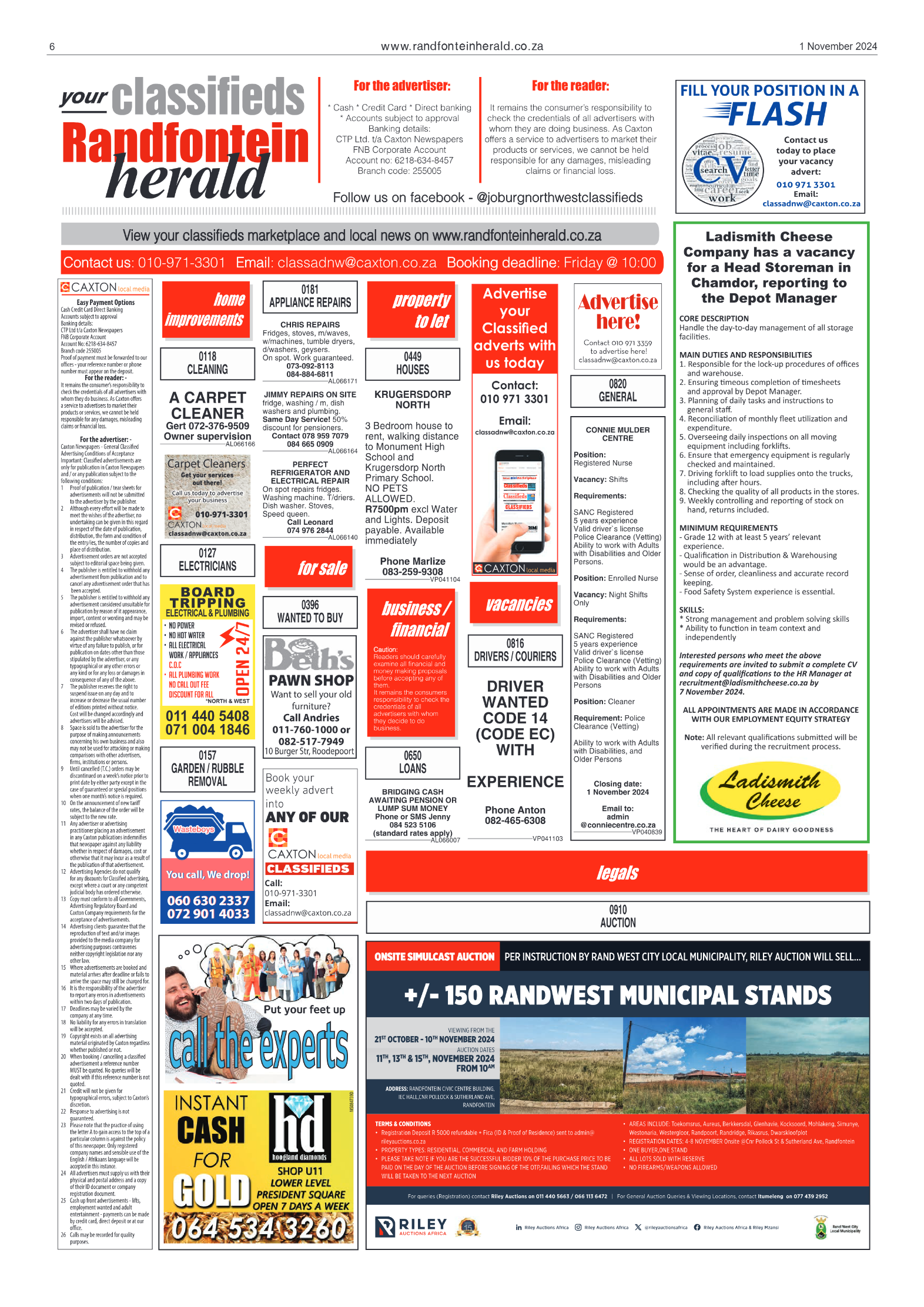 Randfontein Herald 1 November 2024 page 6