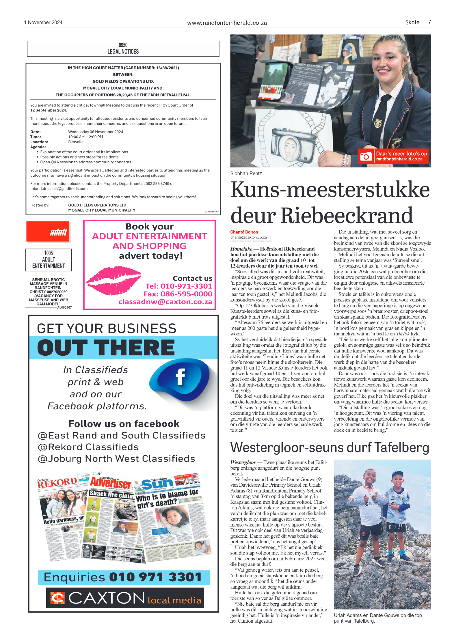 Randfontein Herald 1 November 2024 page 7