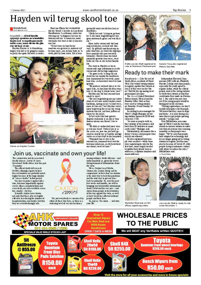 Randfontein Herald 1 October 2021 page 5