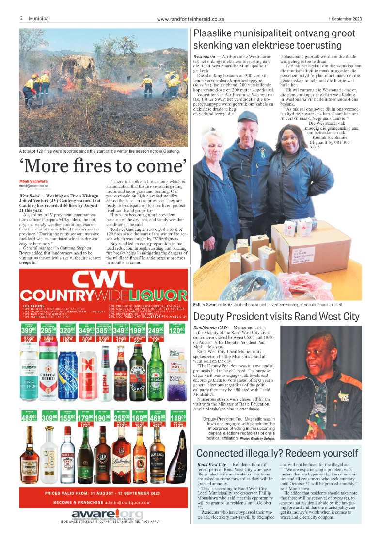 Randfontein Herald 1 September 2023 page 2