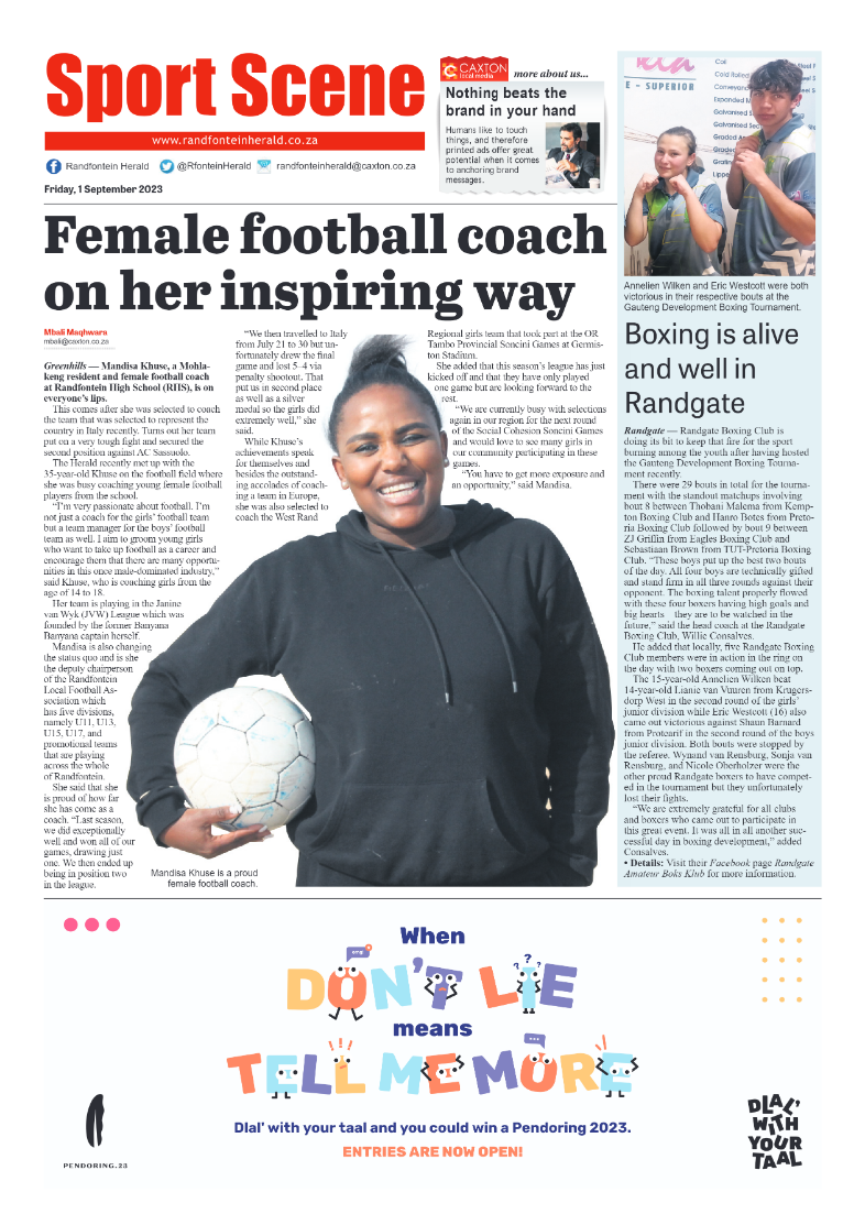 Randfontein Herald 1 September 2023 page 8