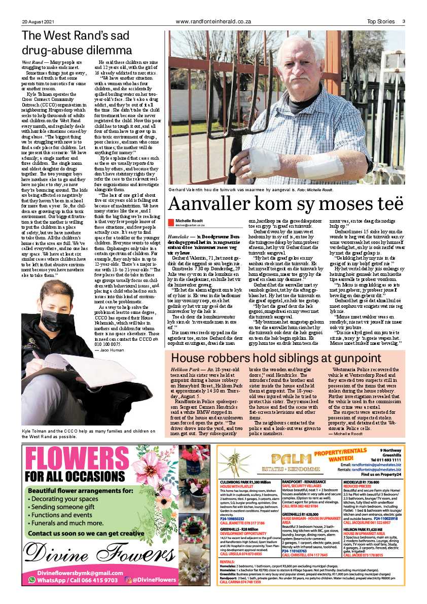 Randfontein Herald 20 August 2021 page 3