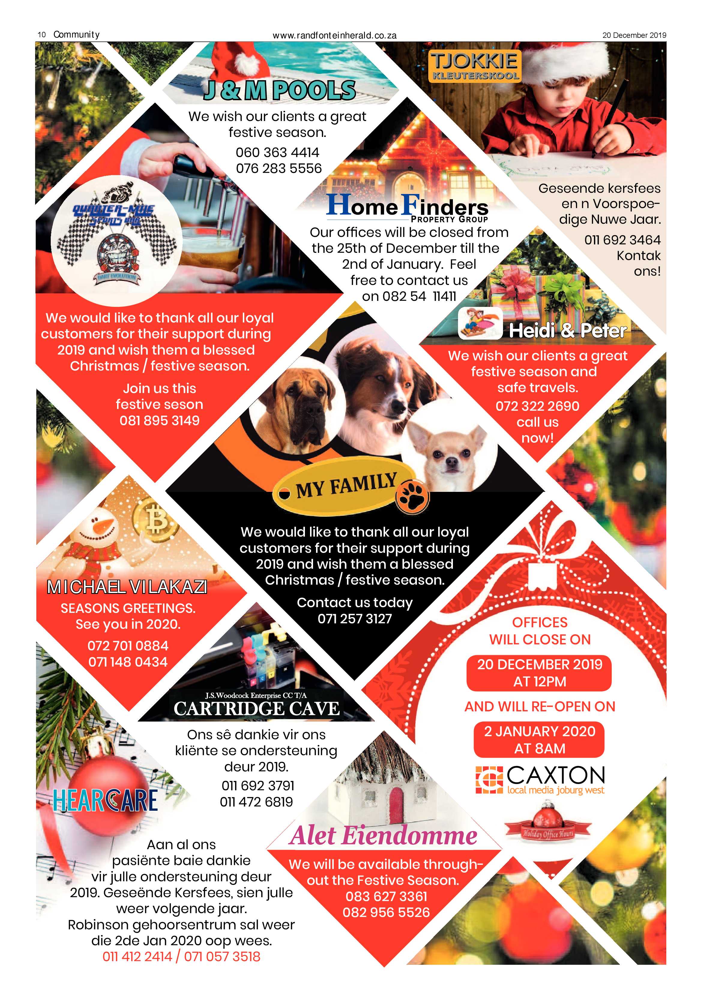 Randfontein Herald 20 December 2019 page 10