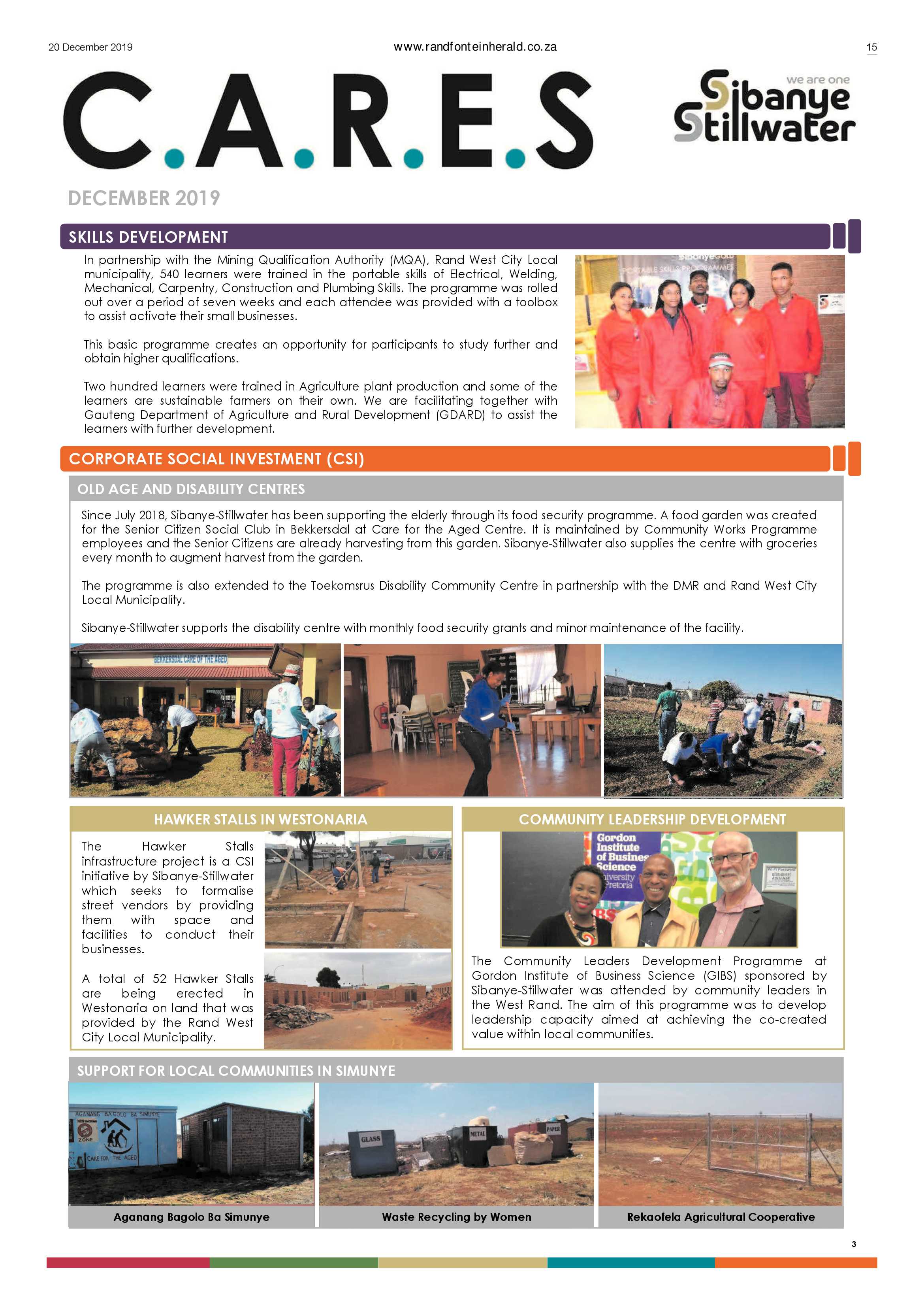 Randfontein Herald 20 December 2019 page 15