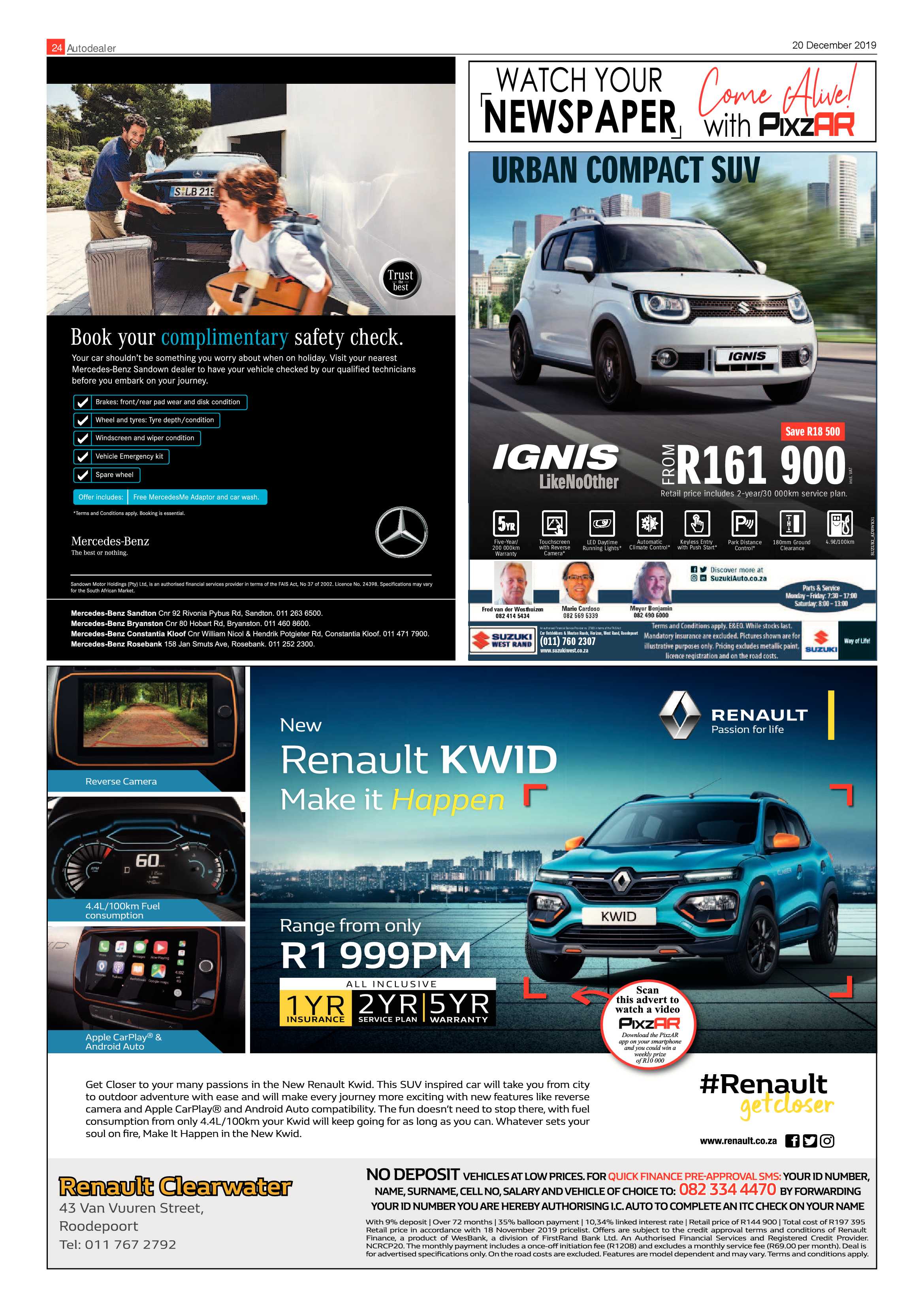 Randfontein Herald 20 December 2019 page 24